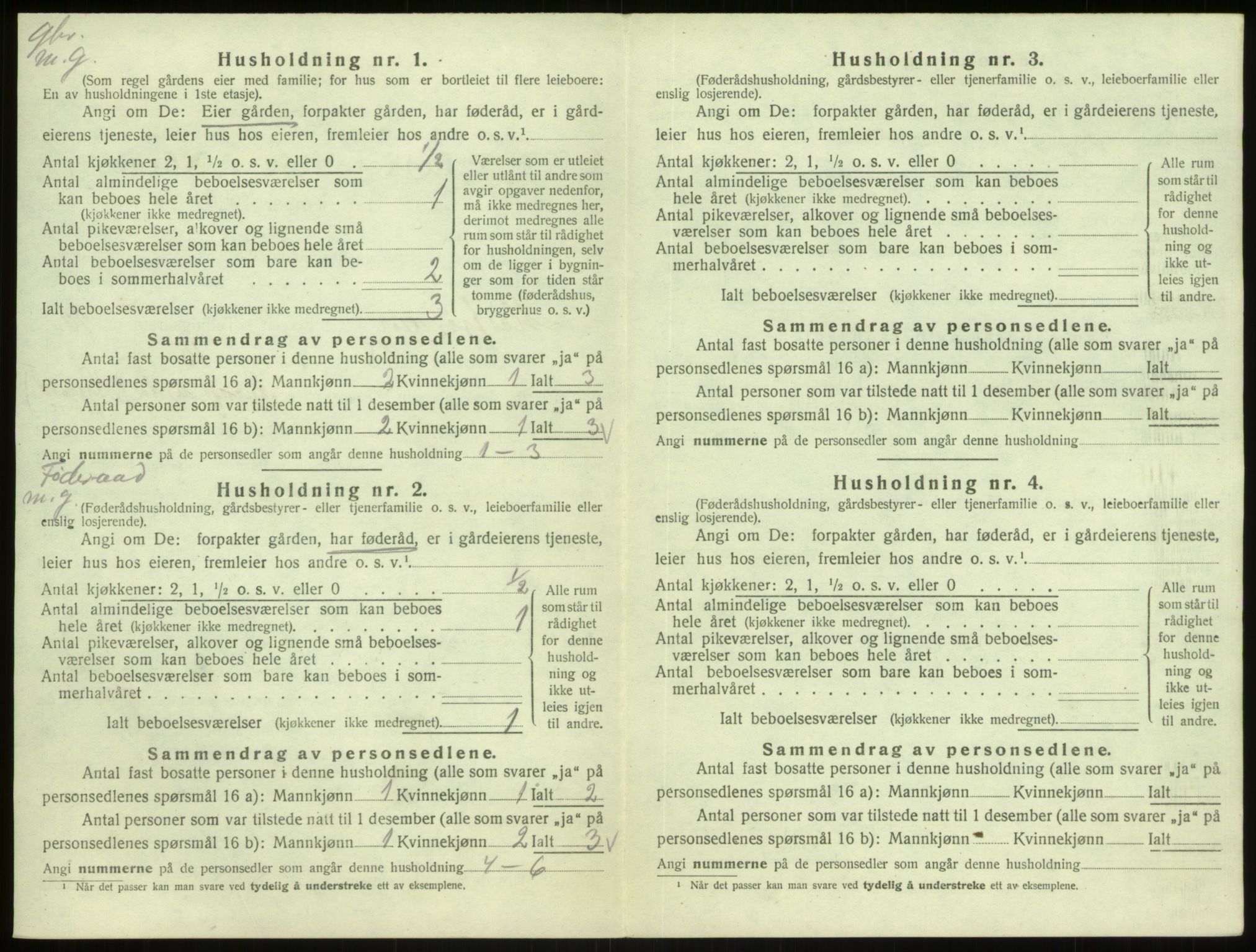 SAB, 1920 census for Masfjorden, 1920, p. 532