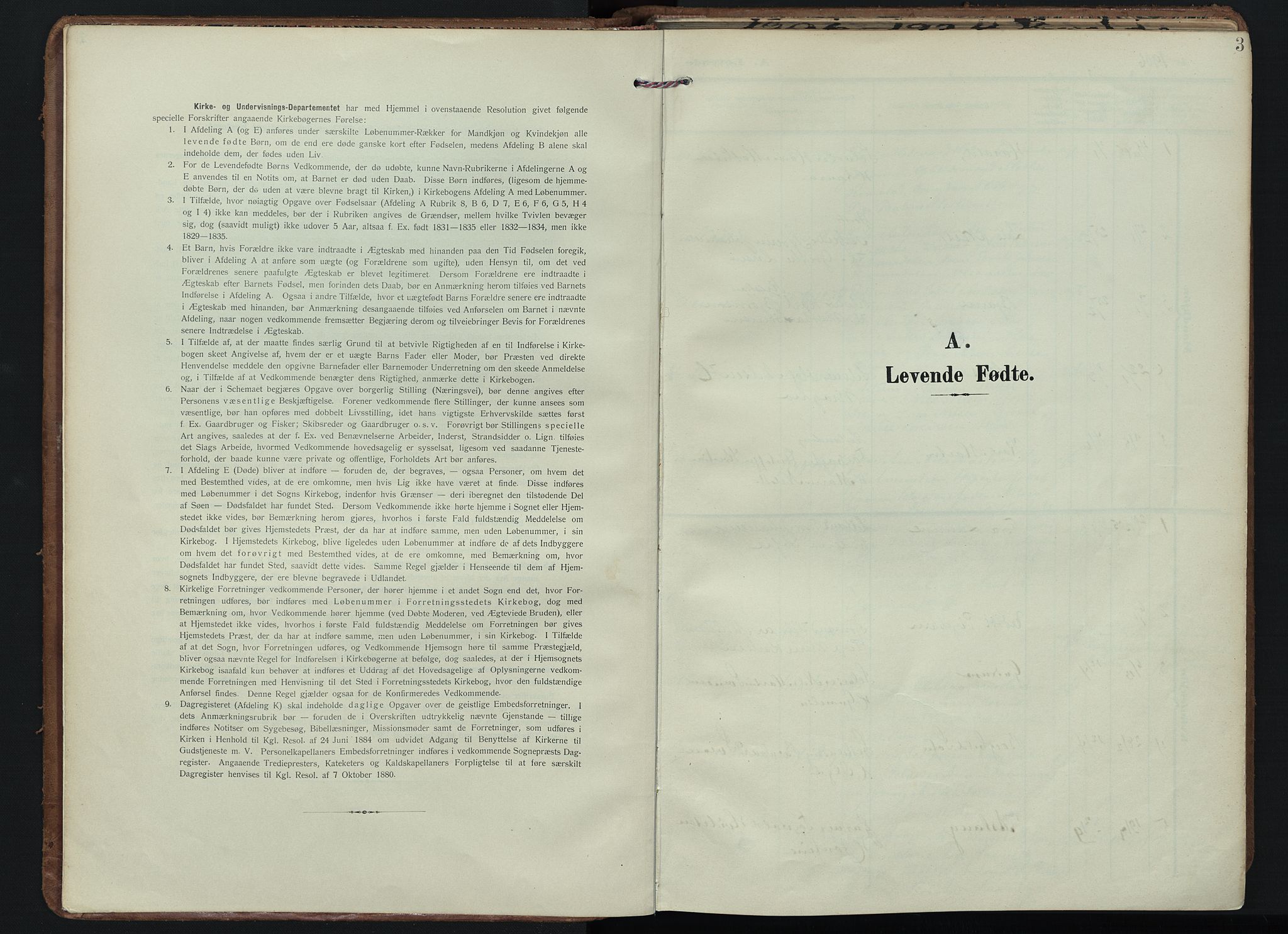 Hedrum kirkebøker, SAKO/A-344/F/Fb/L0002: Parish register (official) no. II 2, 1906-1924, p. 3