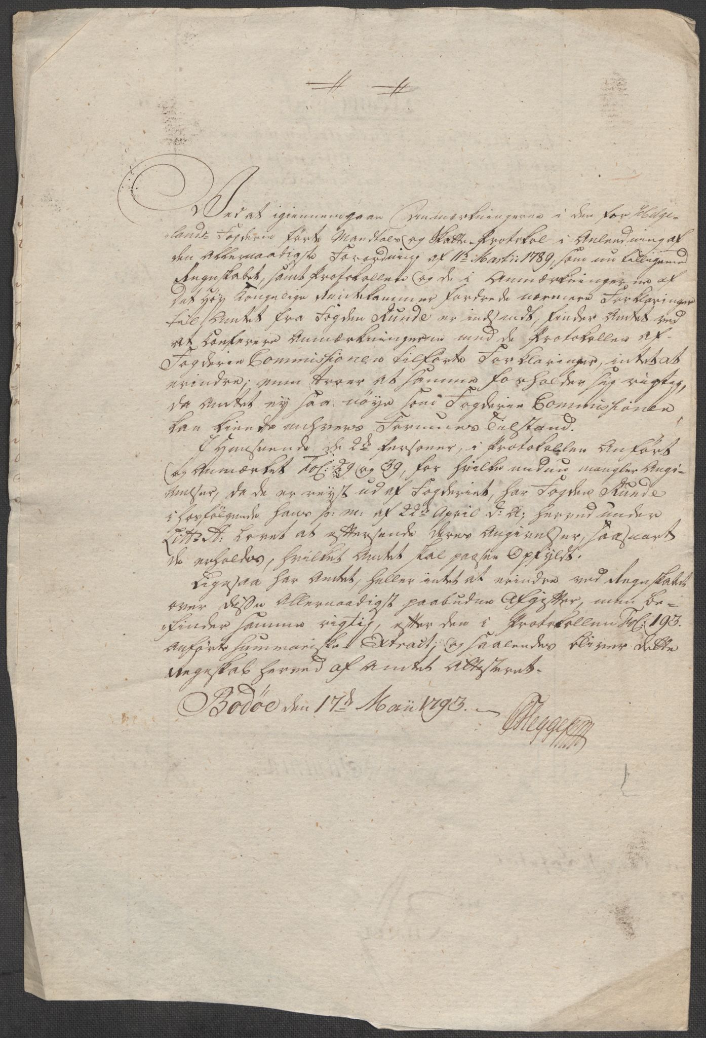 Rentekammeret inntil 1814, Reviderte regnskaper, Mindre regnskaper, AV/RA-EA-4068/Rf/Rfe/L0014: Helgeland fogderi, 1789, p. 7