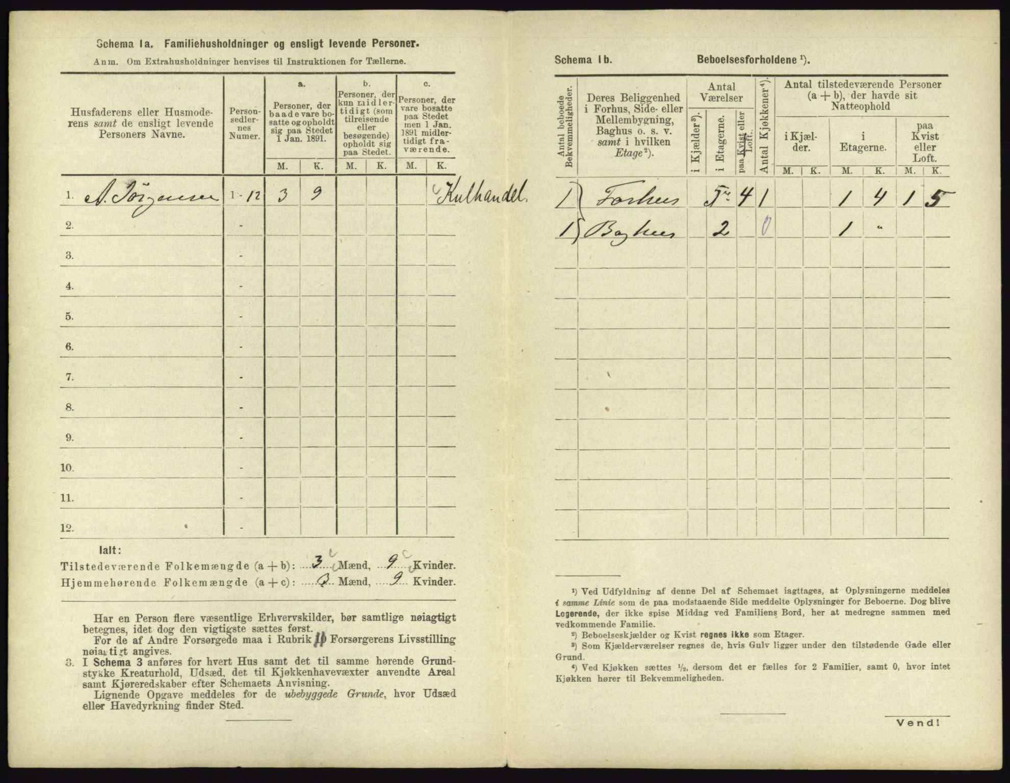 RA, 1891 census for 0703 Horten, 1891, p. 382