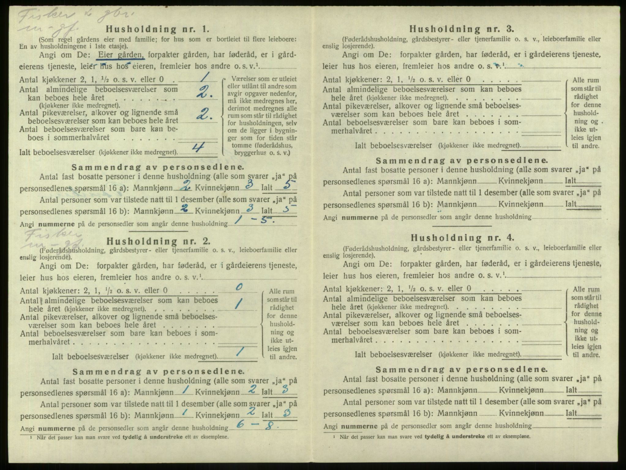 SAB, 1920 census for Kinn, 1920, p. 138