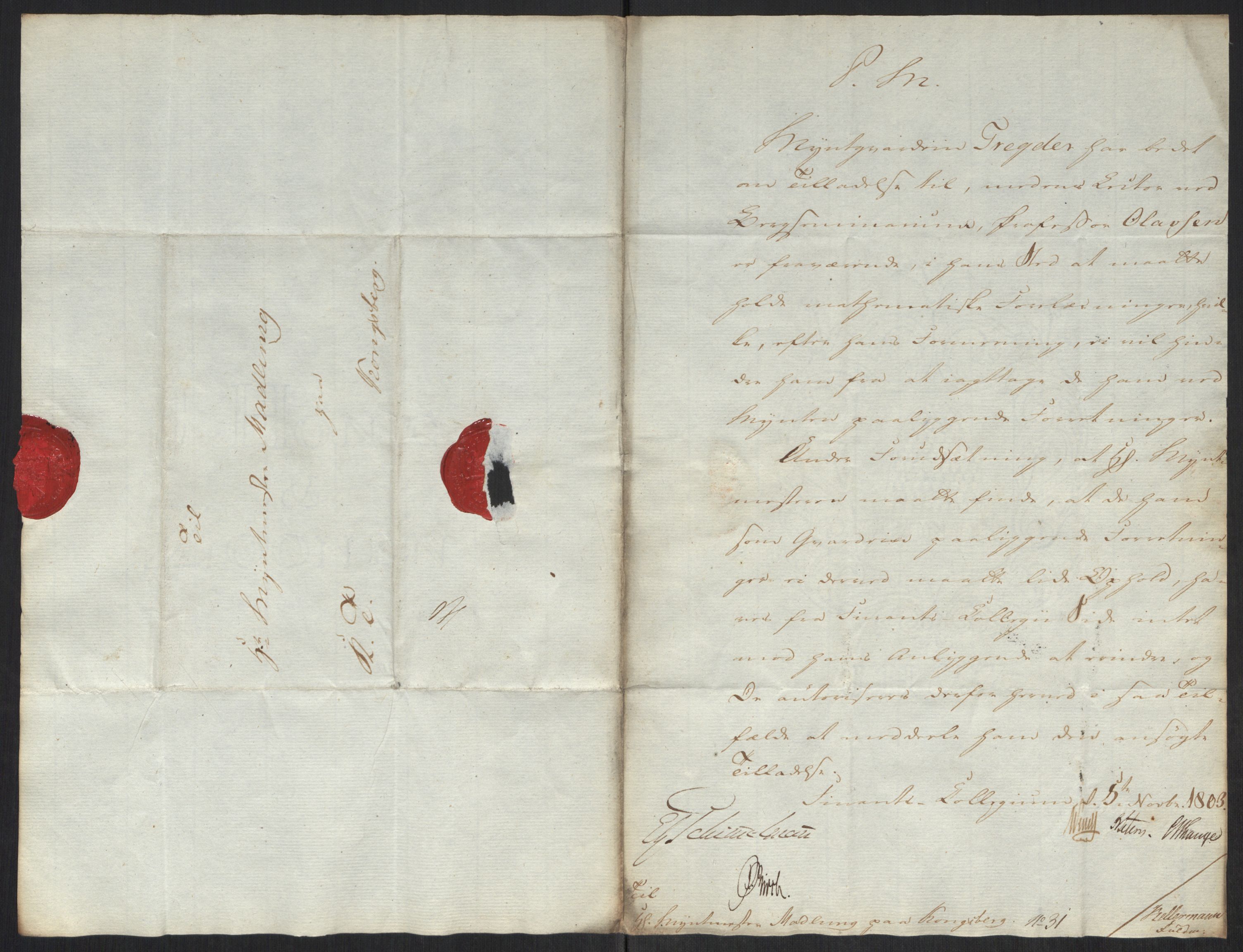 Rentekammeret inntil 1814, Realistisk ordnet avdeling, AV/RA-EA-4070/Oa/L0008: [Y6]: Embetsbrev til myntmesteren på Kongsberg (1797-1806 og 1808-1813), 1797-1813, p. 132