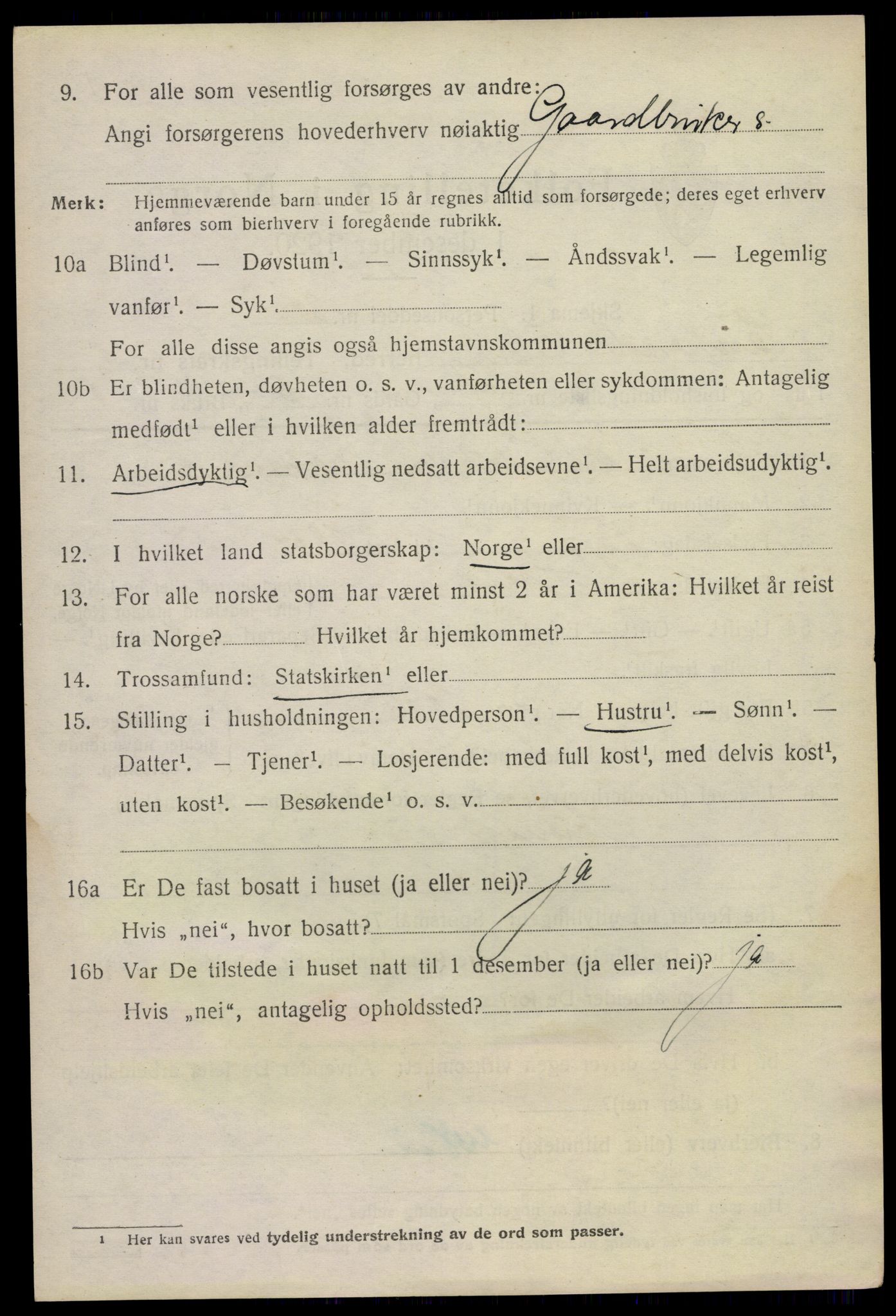 SAKO, 1920 census for Sauherad, 1920, p. 2286