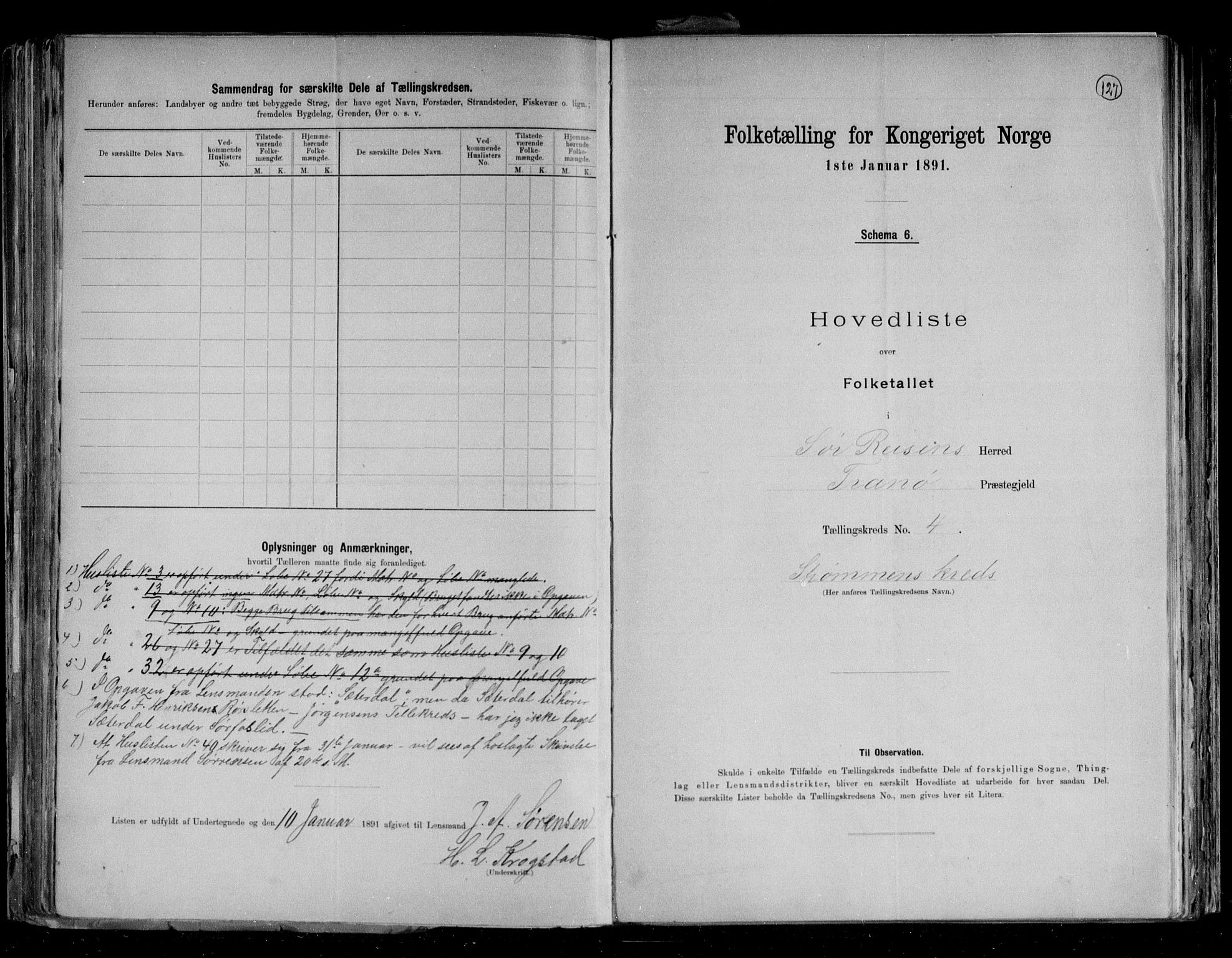 RA, 1891 census for 1925 Sørreisa, 1891, p. 12