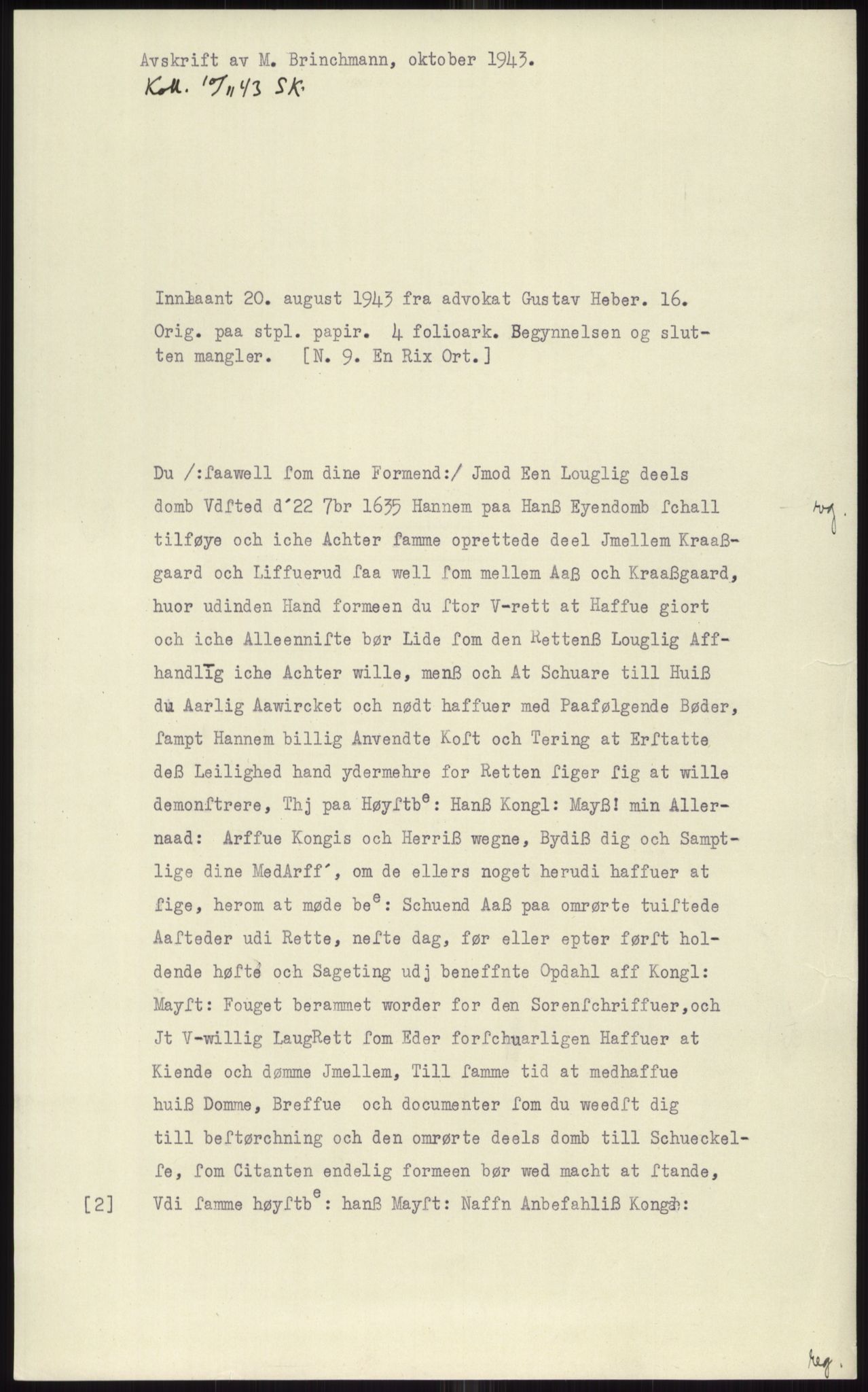 Samlinger til kildeutgivelse, Diplomavskriftsamlingen, AV/RA-EA-4053/H/Ha, p. 1939