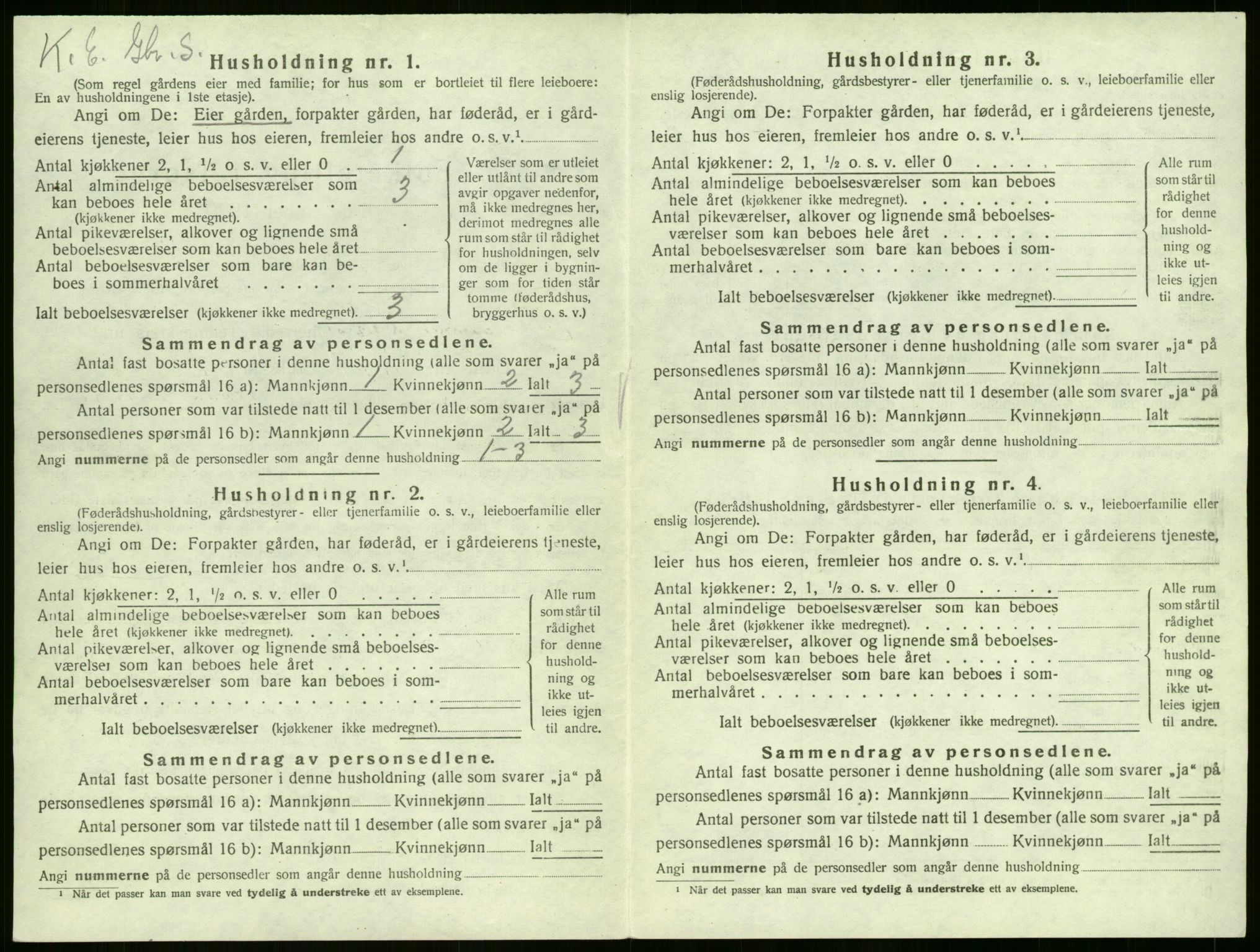 SAKO, 1920 census for Sem, 1920, p. 890