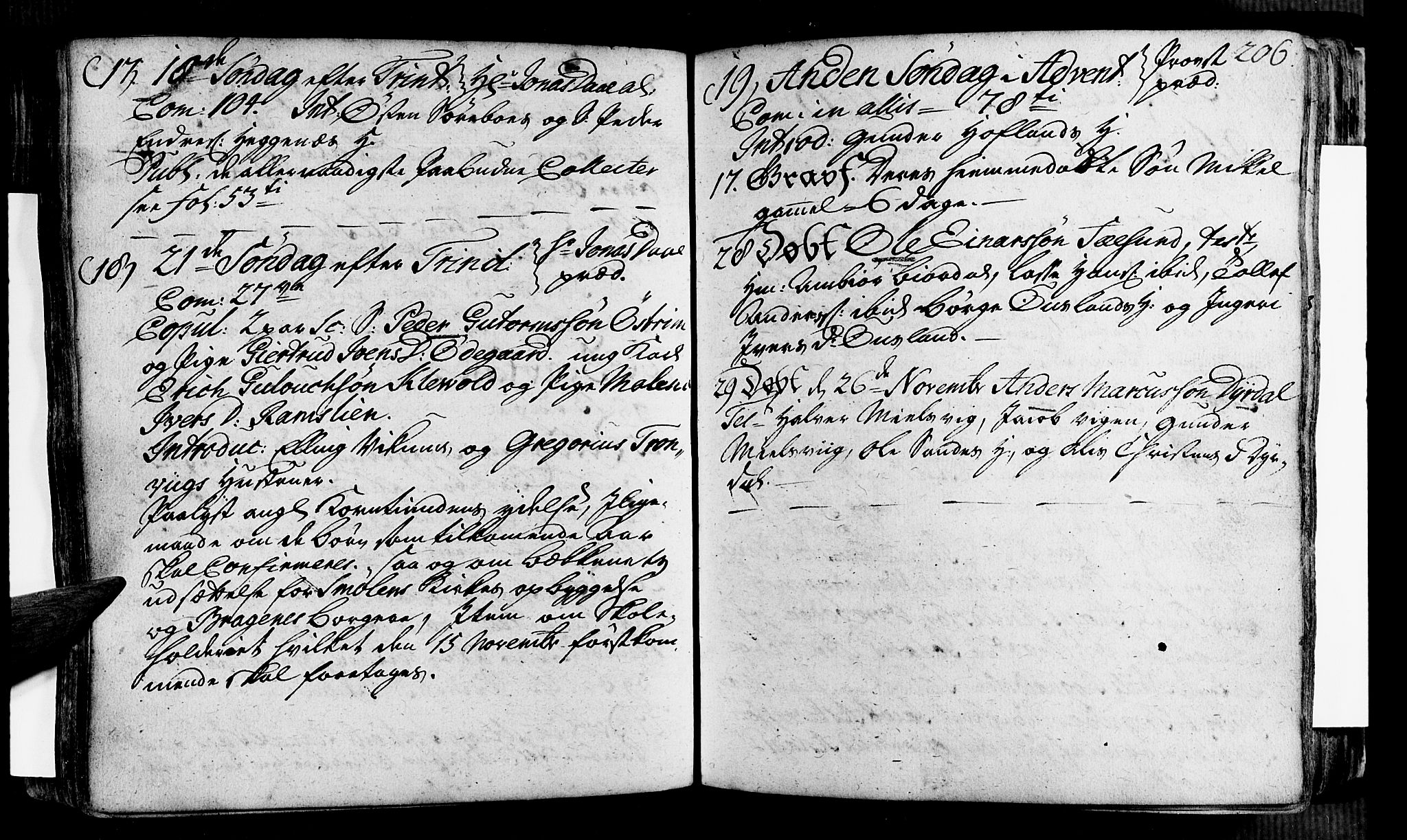 Vik sokneprestembete, AV/SAB-A-81501/H/Haa/Haaa/L0002: Parish register (official) no. A 2 / 3, 1740-1755, p. 206