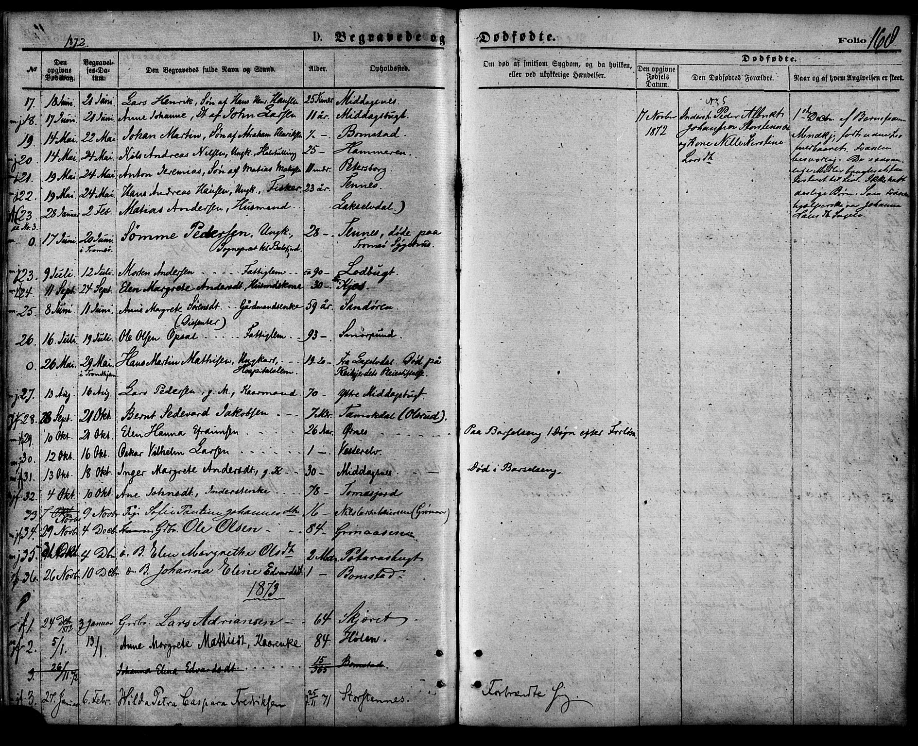 Balsfjord sokneprestembete, SATØ/S-1303/G/Ga/L0004kirke: Parish register (official) no. 4, 1871-1883, p. 168