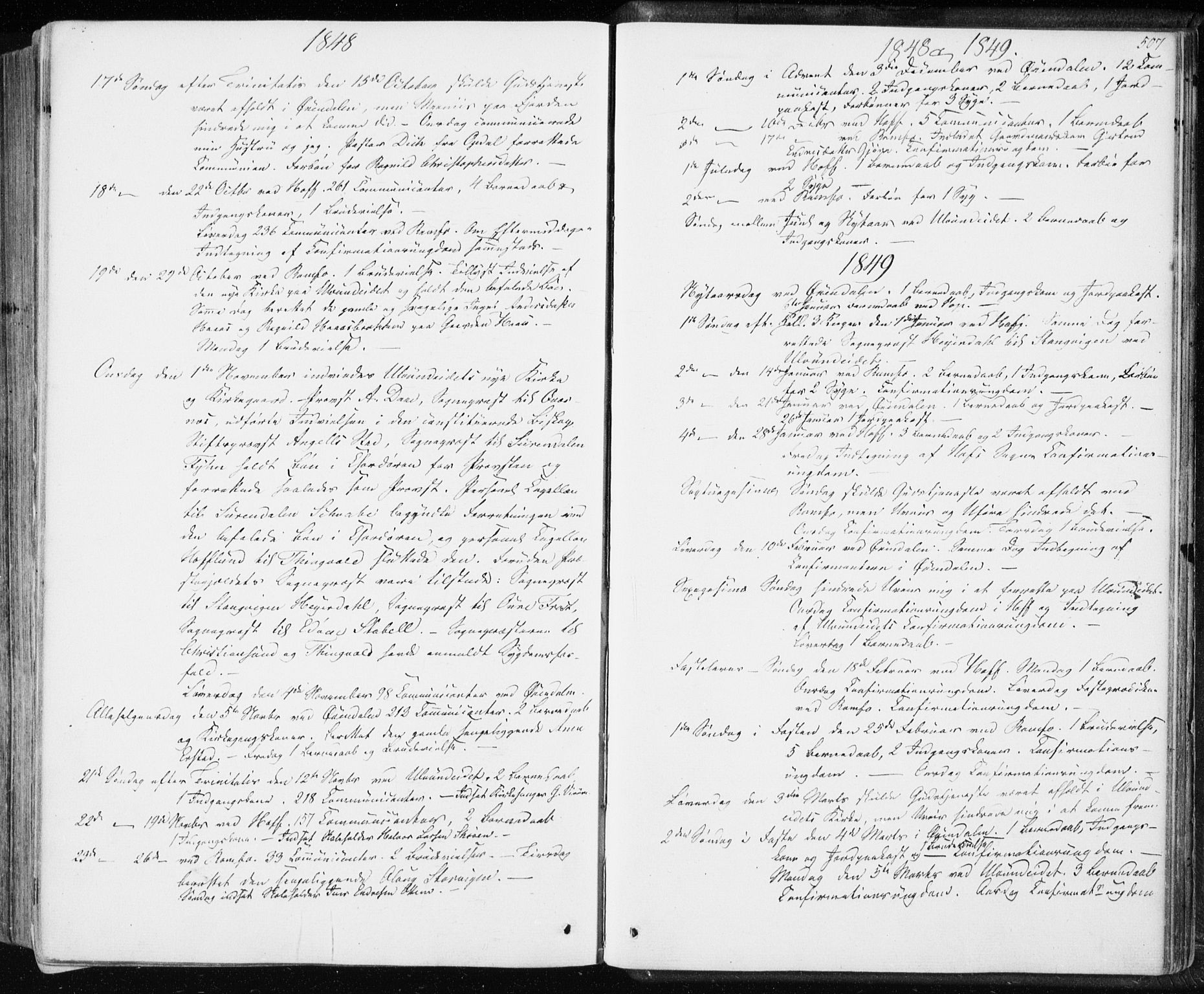 Ministerialprotokoller, klokkerbøker og fødselsregistre - Møre og Romsdal, SAT/A-1454/590/L1013: Parish register (official) no. 590A05, 1847-1877, p. 507