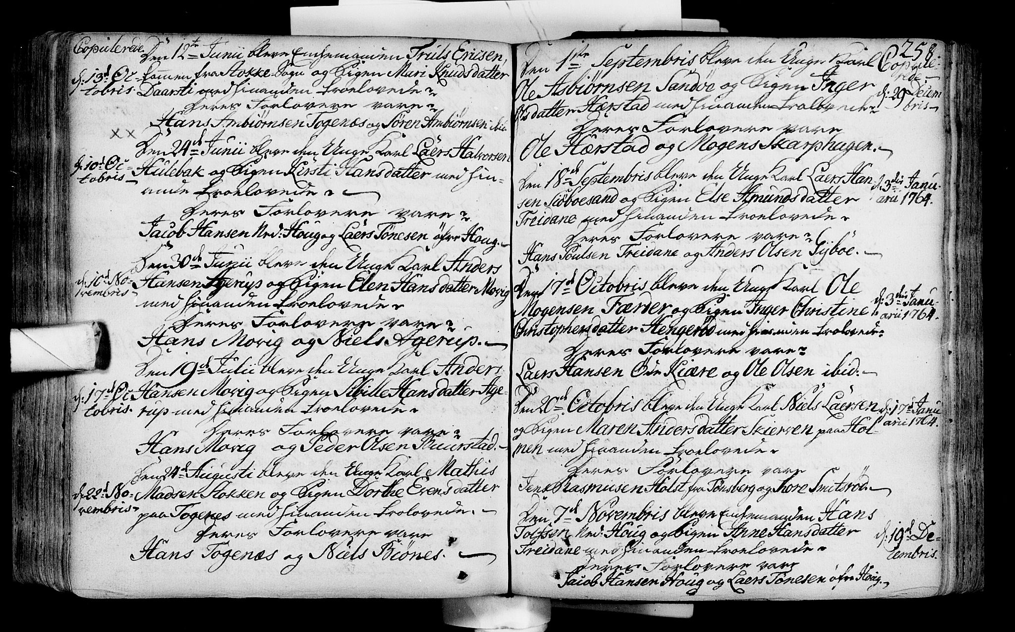 Nøtterøy kirkebøker, AV/SAKO-A-354/F/Fa/L0002: Parish register (official) no. I 2, 1738-1790, p. 258