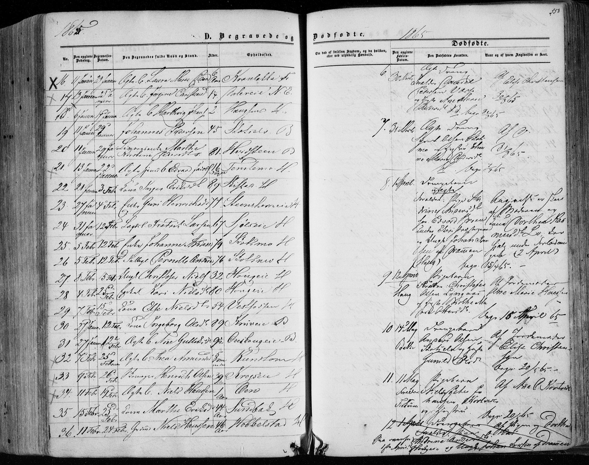 Eiker kirkebøker, AV/SAKO-A-4/F/Fa/L0016: Parish register (official) no. I 16, 1860-1868, p. 558