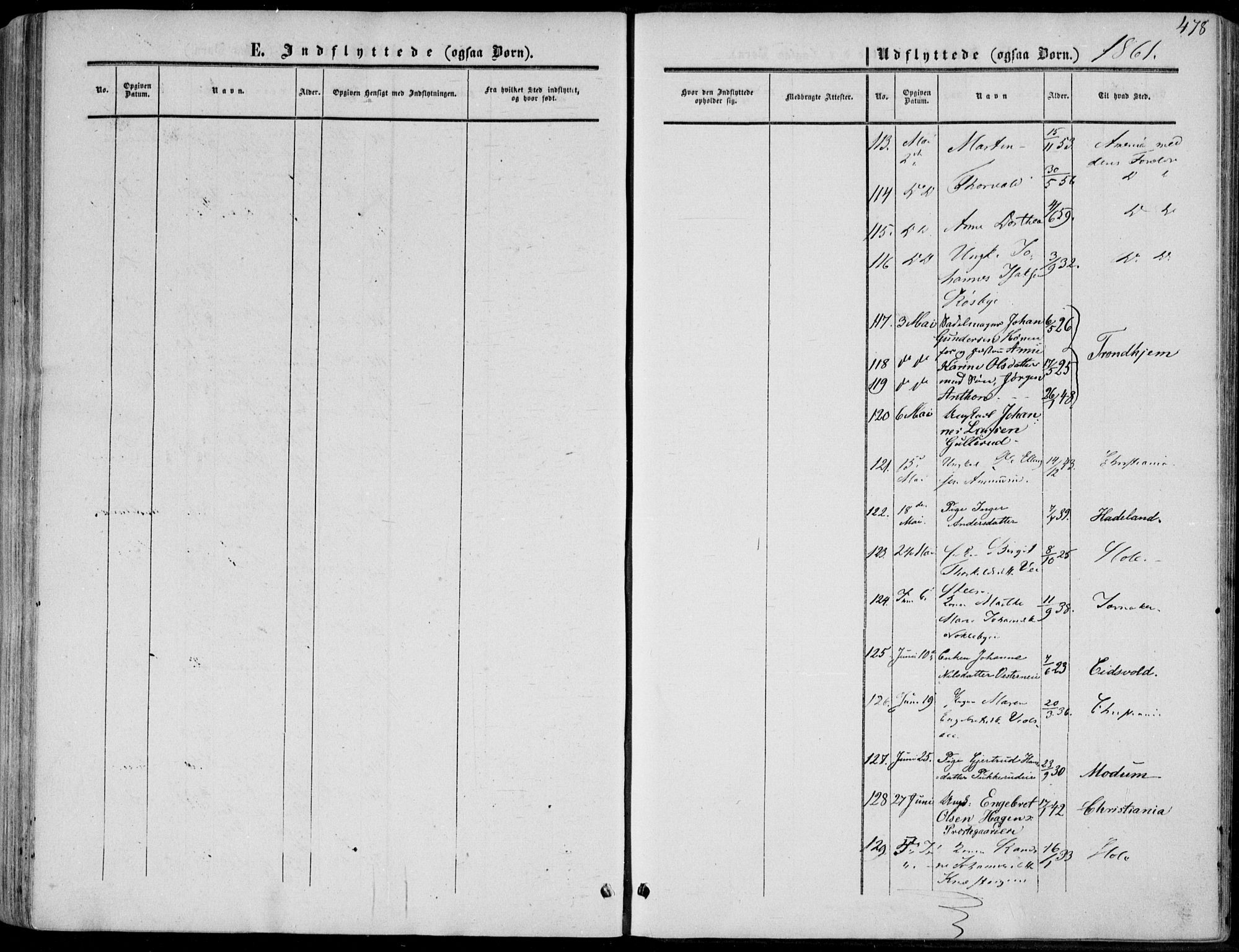 Norderhov kirkebøker, AV/SAKO-A-237/F/Fa/L0012: Parish register (official) no. 12, 1856-1865, p. 478