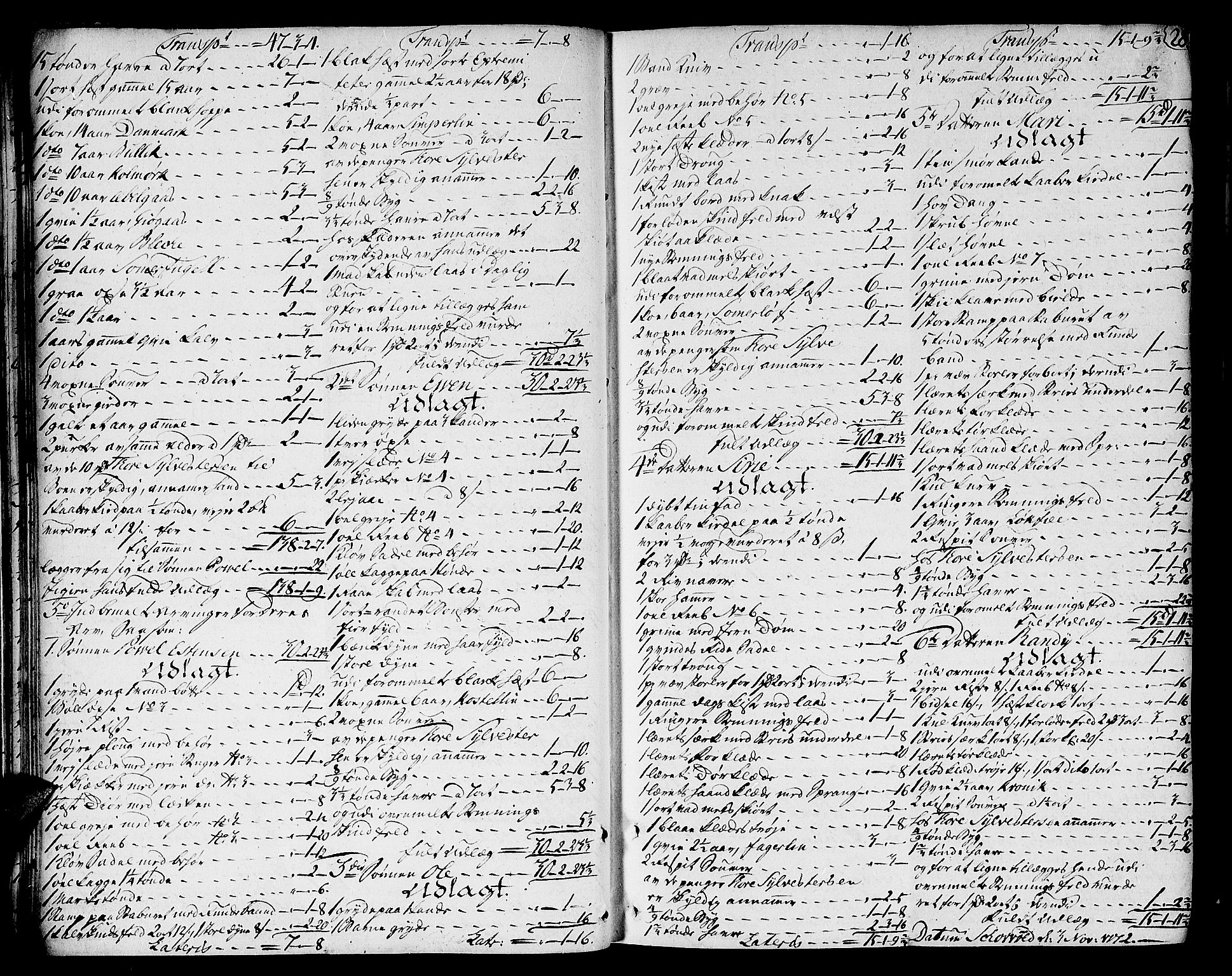 Gauldal sorenskriveri, AV/SAT-A-0014/1/3/3A/L0005: Skifteprotokoll, 1772-1777, p. 27b-28a