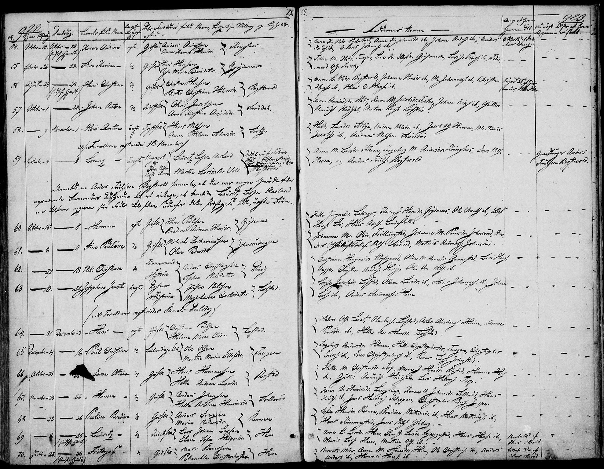 Våle kirkebøker, AV/SAKO-A-334/F/Fa/L0009b: Parish register (official) no. I 9B, 1841-1860, p. 922-923