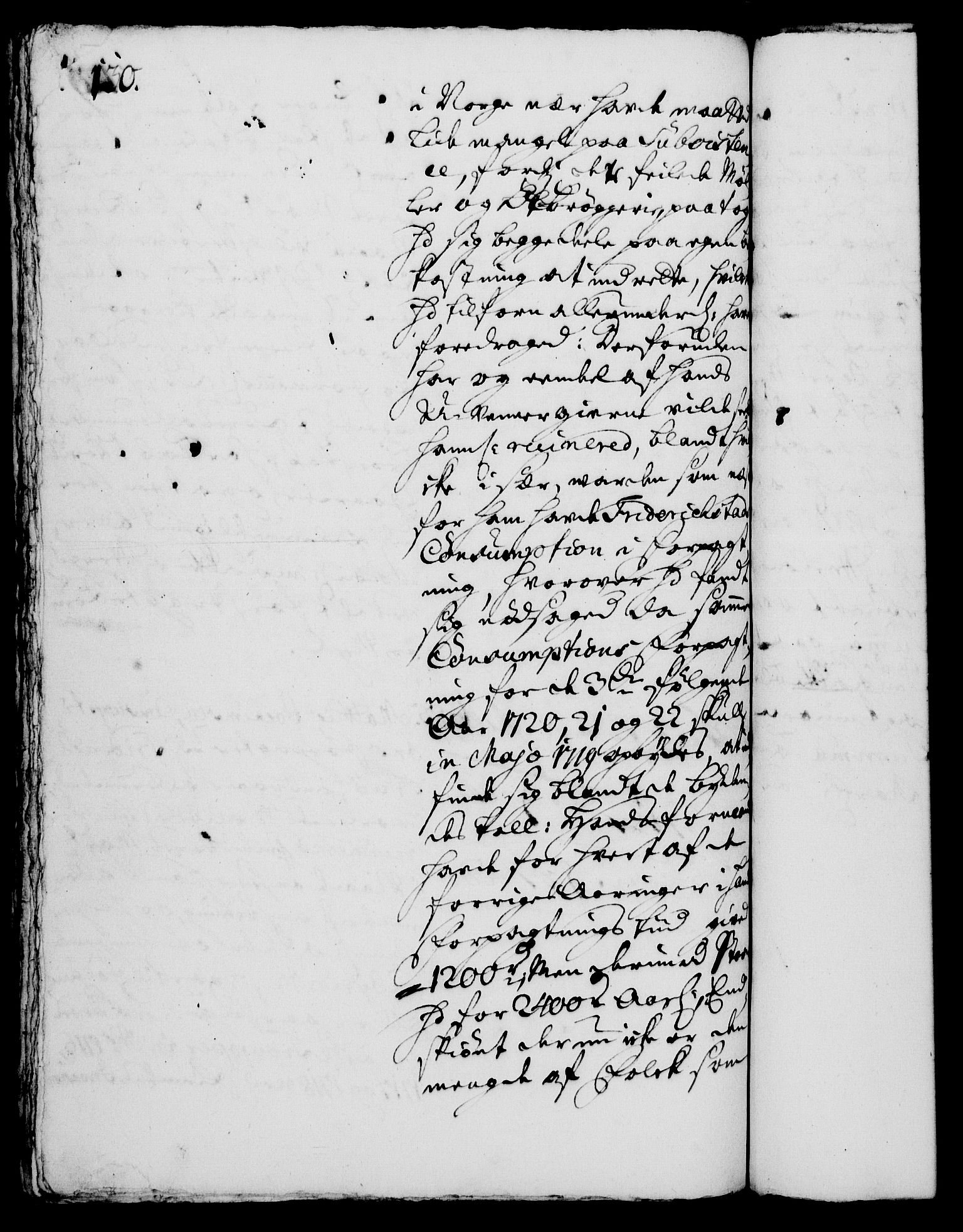 Rentekammeret, Kammerkanselliet, AV/RA-EA-3111/G/Gh/Gha/L0003: Norsk ekstraktmemorialprotokoll, sak. 600-765 (merket RK 53.48), 1720-1721, p. 130