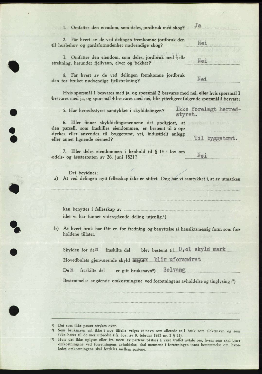 Romsdal sorenskriveri, SAT/A-4149/1/2/2C: Mortgage book no. A19, 1946-1946, Diary no: : 915/1946