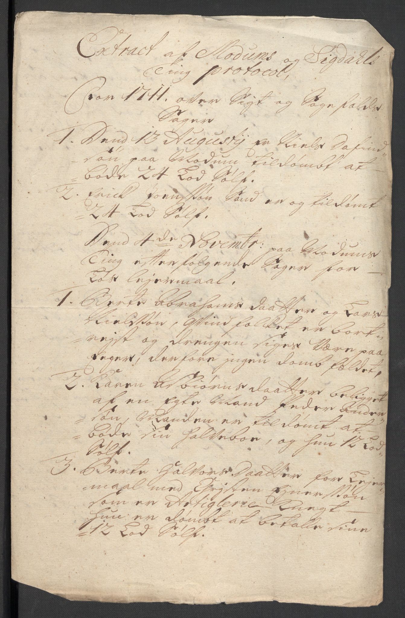 Rentekammeret inntil 1814, Reviderte regnskaper, Fogderegnskap, AV/RA-EA-4092/R31/L1705: Fogderegnskap Hurum, Røyken, Eiker, Lier og Buskerud, 1711, p. 42