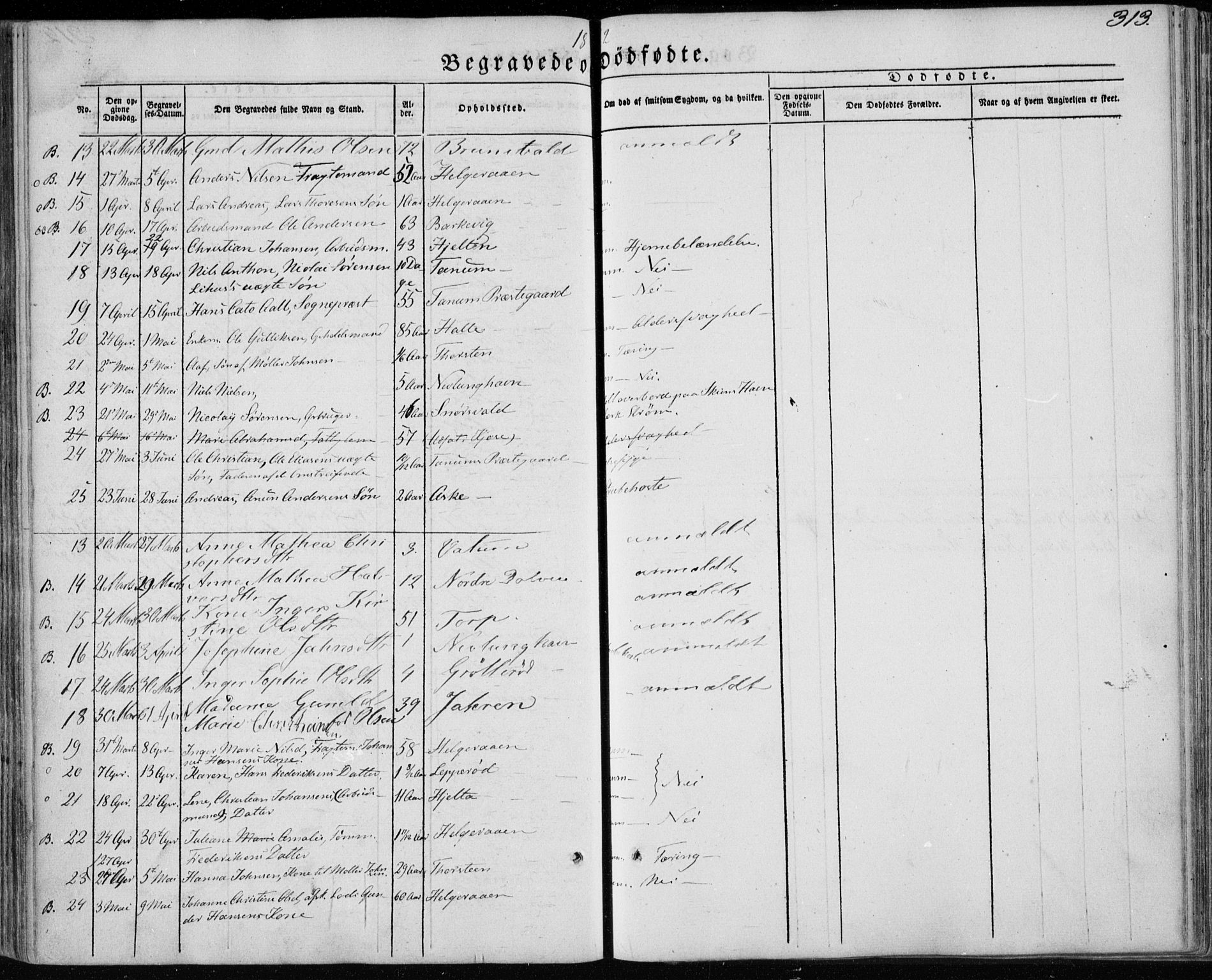 Brunlanes kirkebøker, AV/SAKO-A-342/F/Fa/L0004: Parish register (official) no. I 4, 1846-1862, p. 313