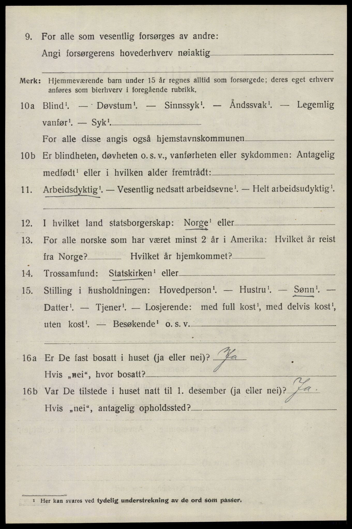 SAO, 1920 census for Spydeberg, 1920, p. 2800