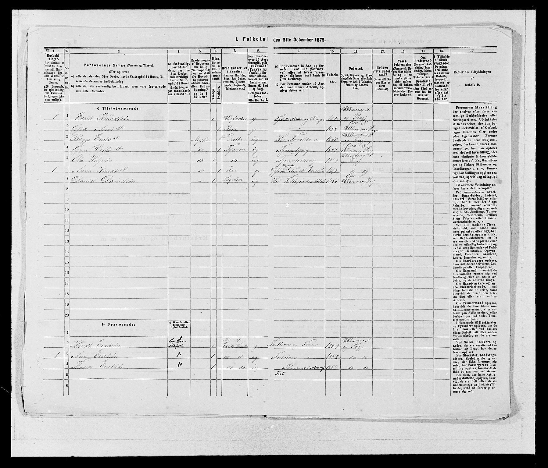 SAB, 1875 census for 1230P Ullensvang, 1875, p. 586