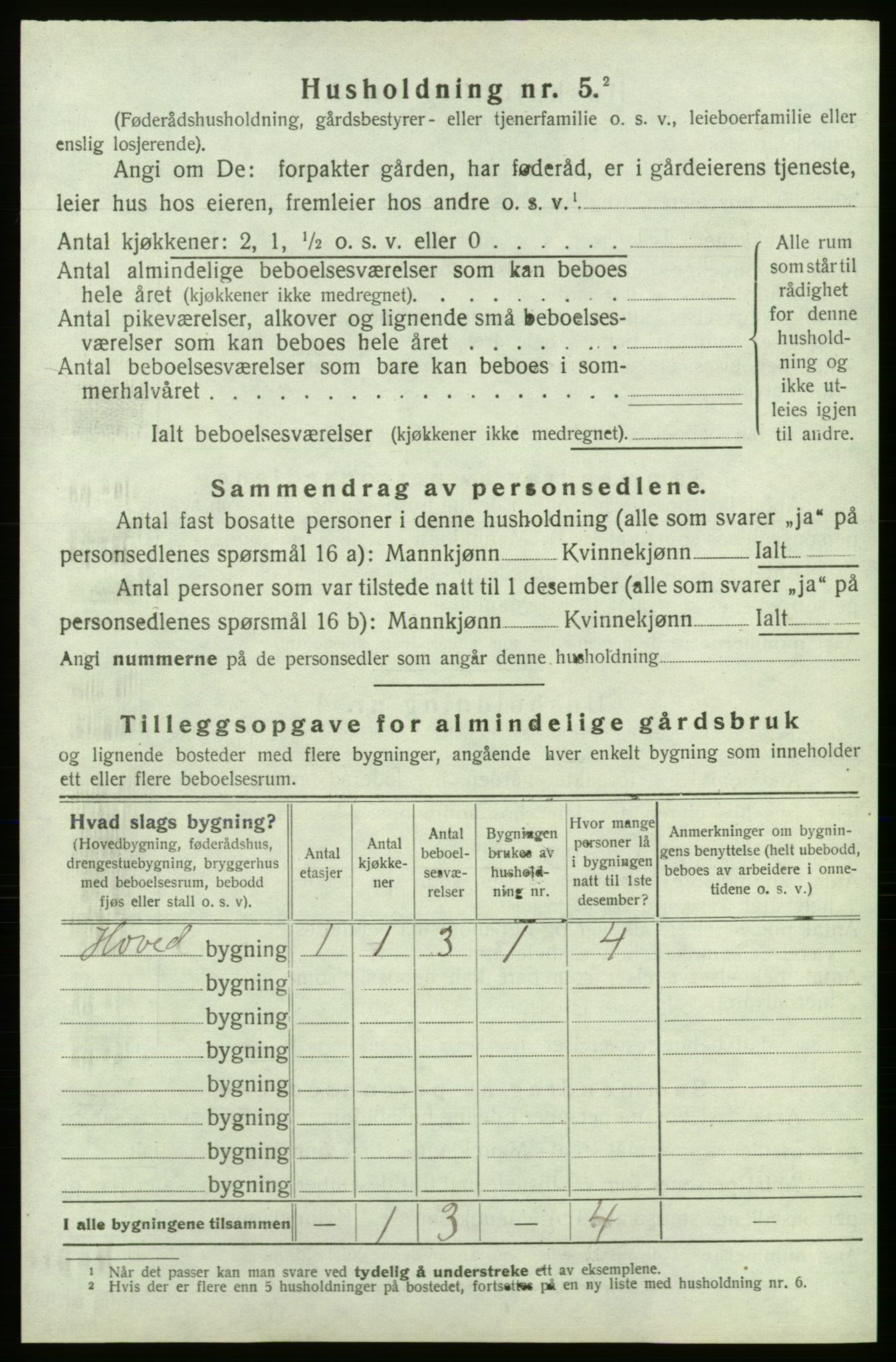 SAB, 1920 census for Kvinnherad, 1920, p. 2839