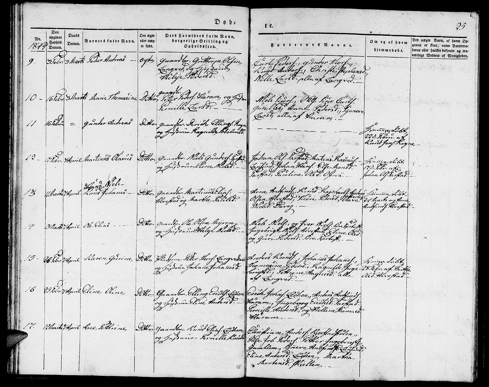 Ministerialprotokoller, klokkerbøker og fødselsregistre - Møre og Romsdal, AV/SAT-A-1454/536/L0507: Parish register (copy) no. 536C02, 1839-1859, p. 25