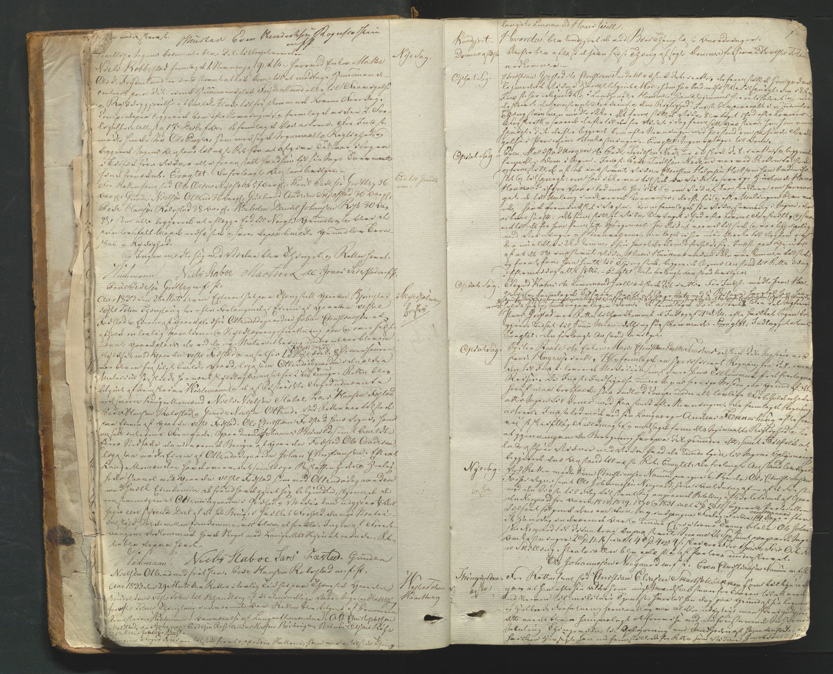 Toten tingrett, AV/SAH-TING-006/G/Gb/Gba/L0048: Tingbok, 1833-1845, p. 6b-7a