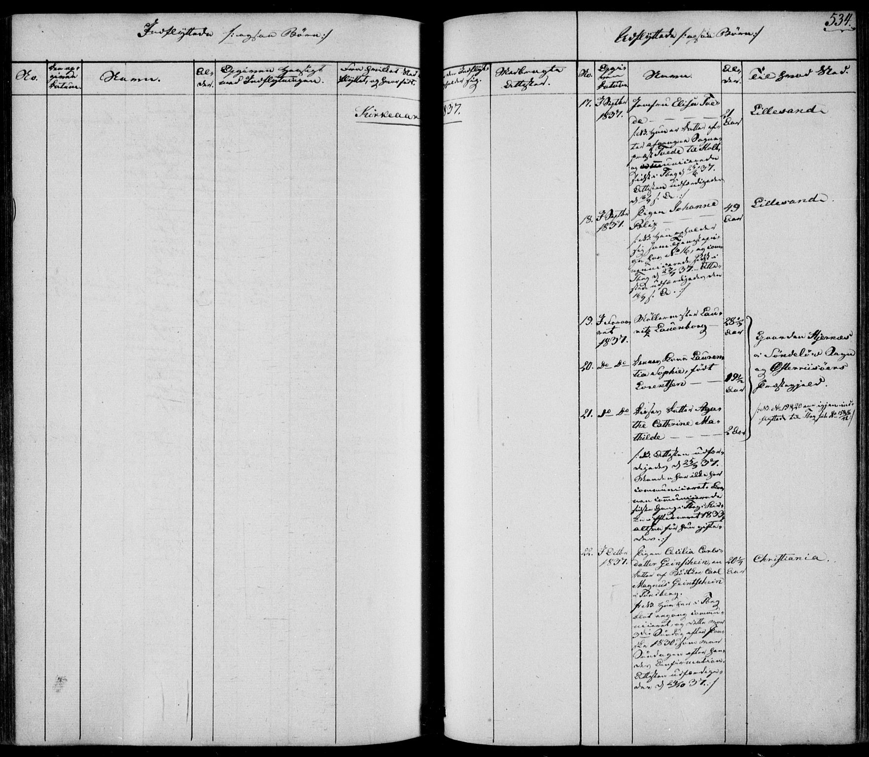 Tønsberg kirkebøker, AV/SAKO-A-330/F/Fa/L0006: Parish register (official) no. I 6, 1836-1844, p. 534