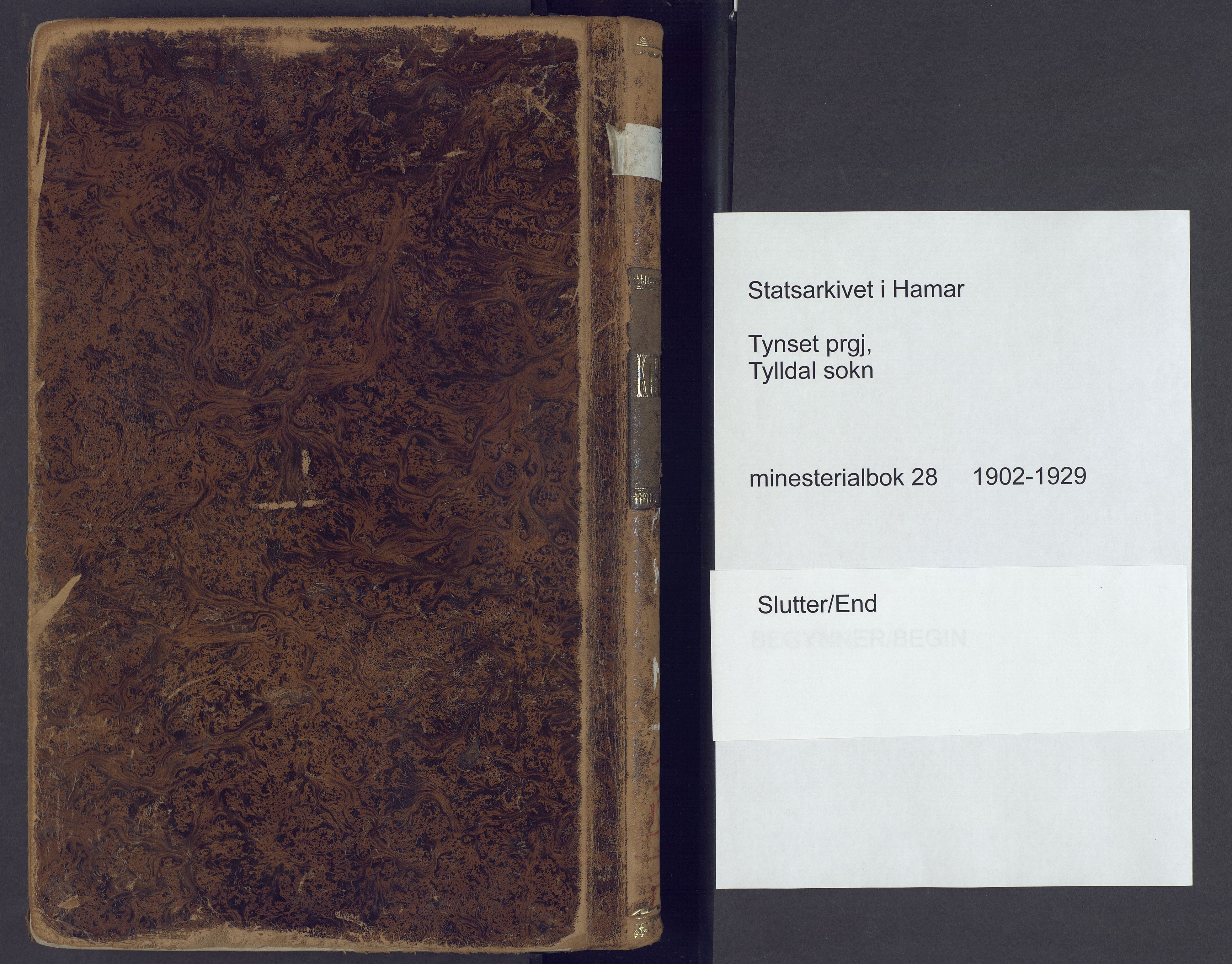 Tynset prestekontor, AV/SAH-PREST-058/H/Ha/Haa/L0028: Parish register (official) no. 28, 1902-1929