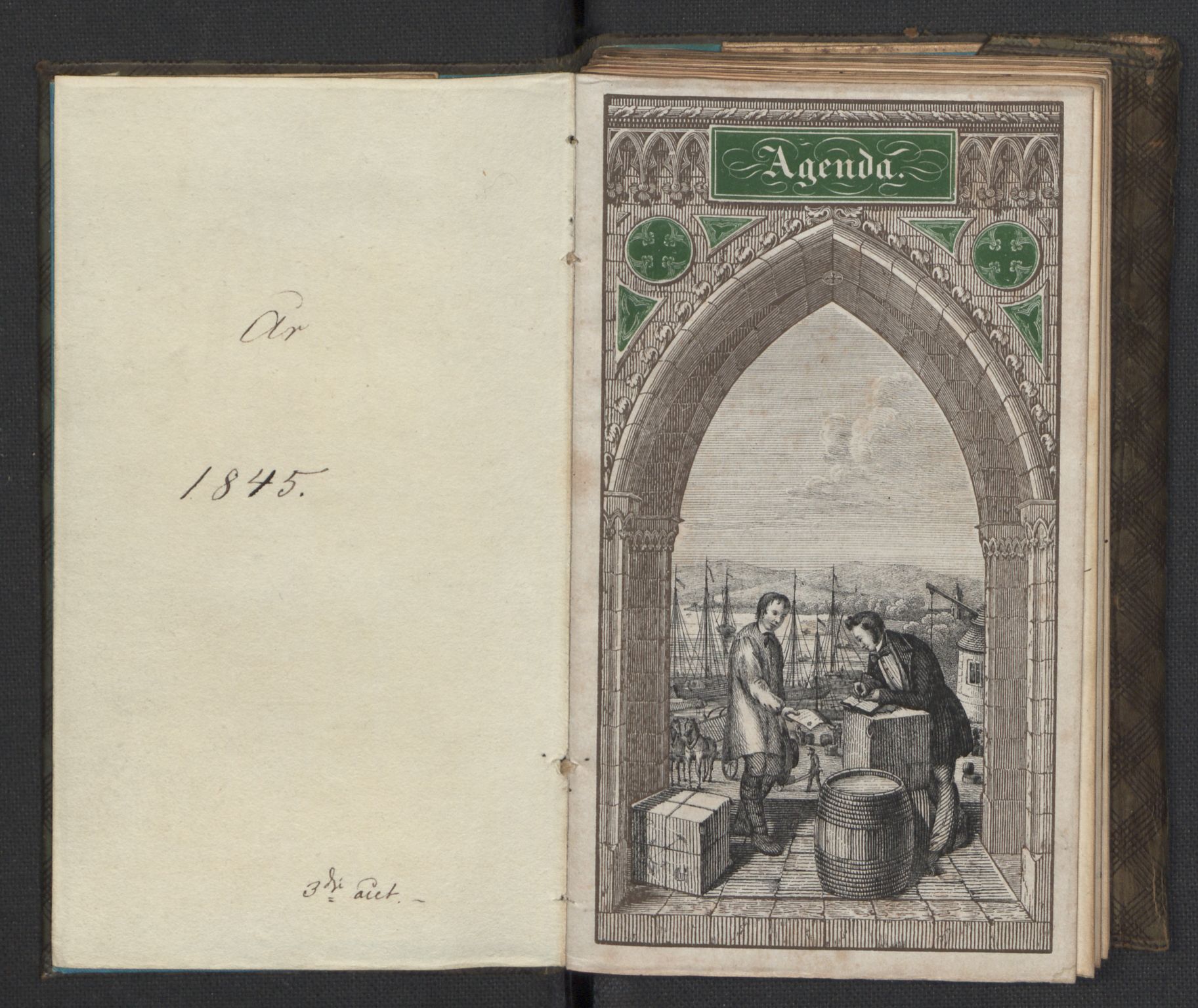 Bernadotte, AV/RA-PA-0318/F/L0001/0002: Privat materiale fra Bernadottefamilien / Dagbok, 1845, p. 5