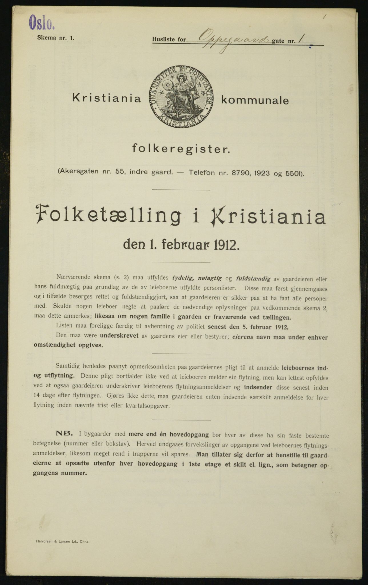 OBA, Municipal Census 1912 for Kristiania, 1912, p. 76293