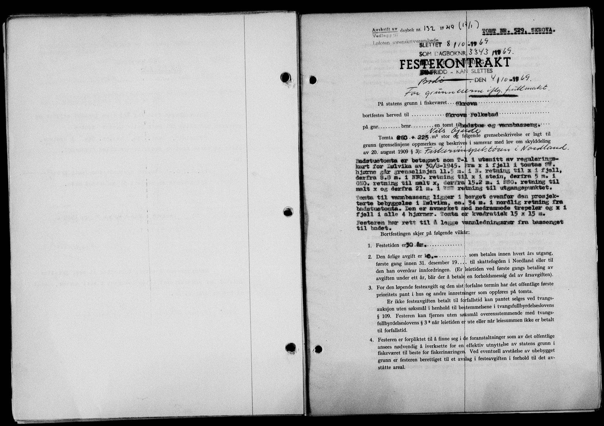 Lofoten sorenskriveri, SAT/A-0017/1/2/2C/L0020a: Mortgage book no. 20a, 1948-1949, Diary no: : 132/1949