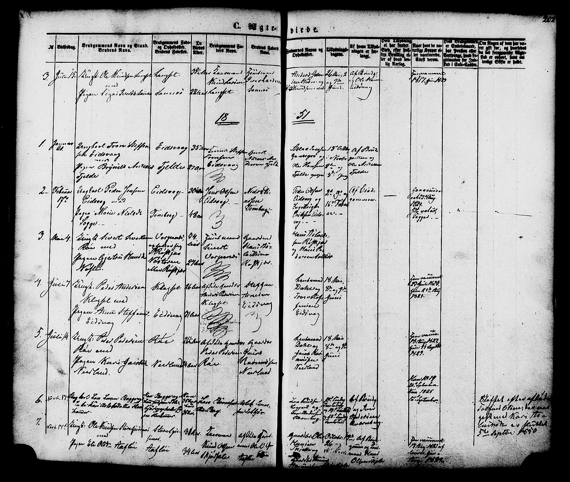 Ministerialprotokoller, klokkerbøker og fødselsregistre - Møre og Romsdal, SAT/A-1454/551/L0625: Parish register (official) no. 551A05, 1846-1879, p. 202