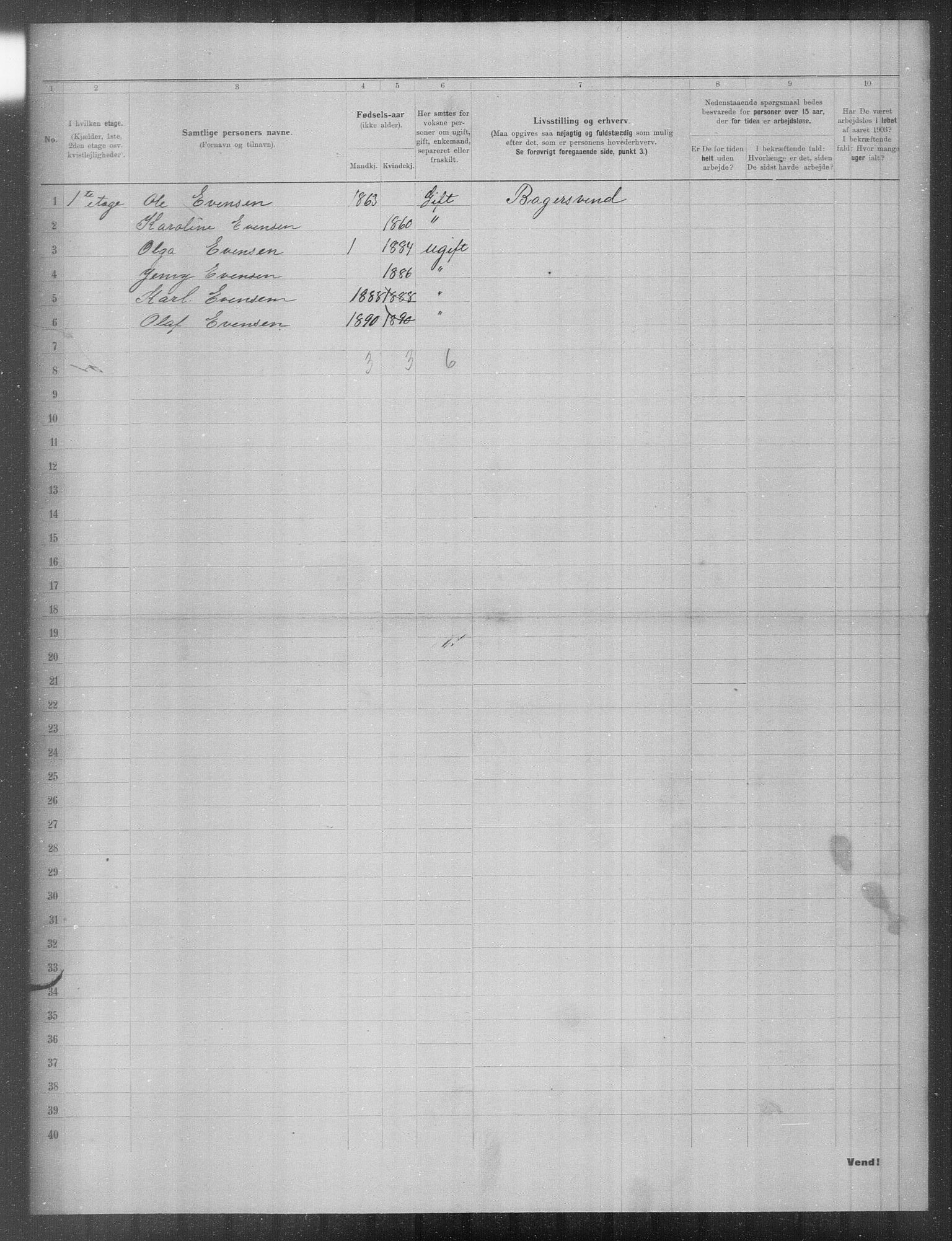 OBA, Municipal Census 1903 for Kristiania, 1903, p. 12644