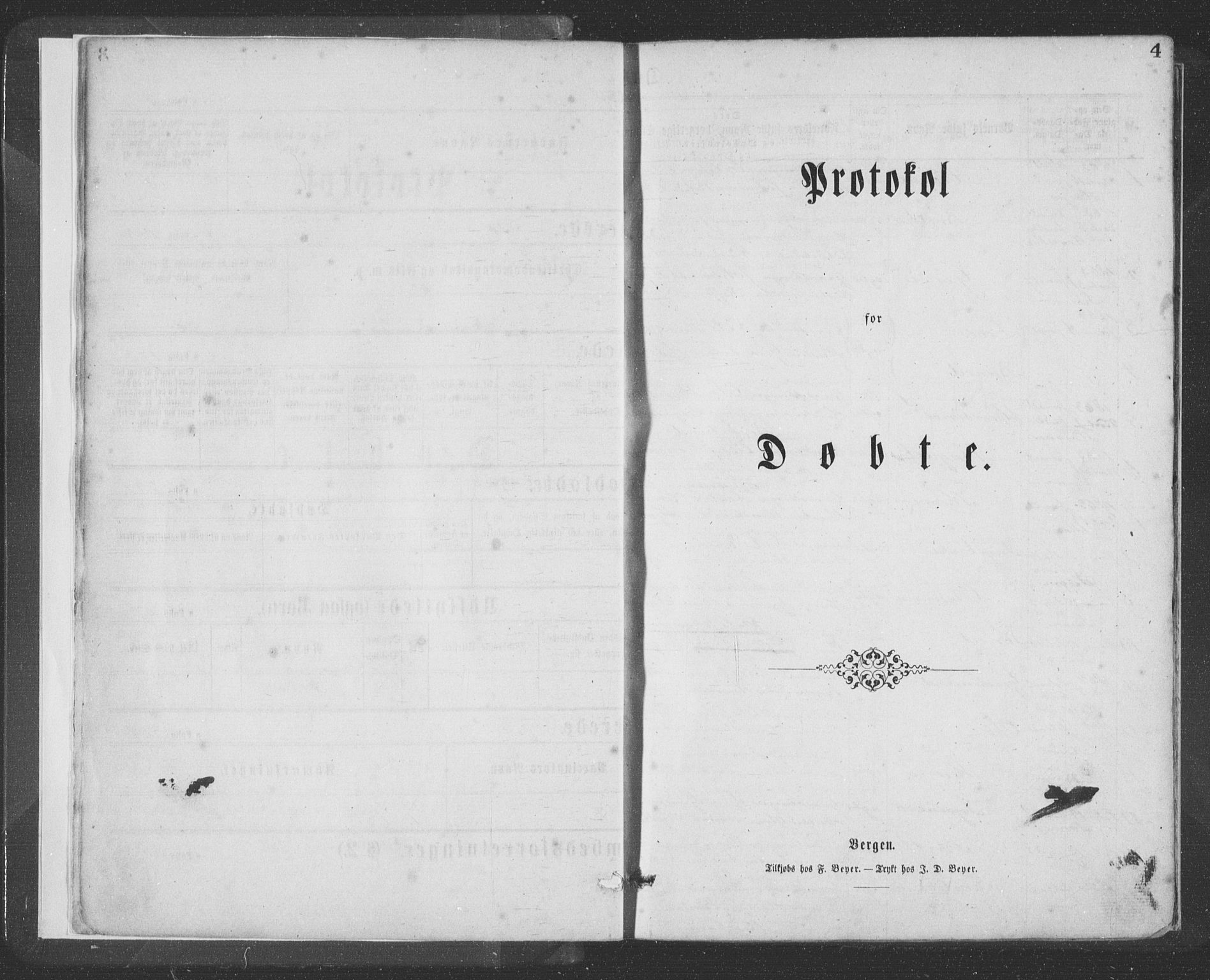 Hosanger sokneprestembete, SAB/A-75801/H/Haa: Parish register (official) no. A 9, 1864-1876, p. 4