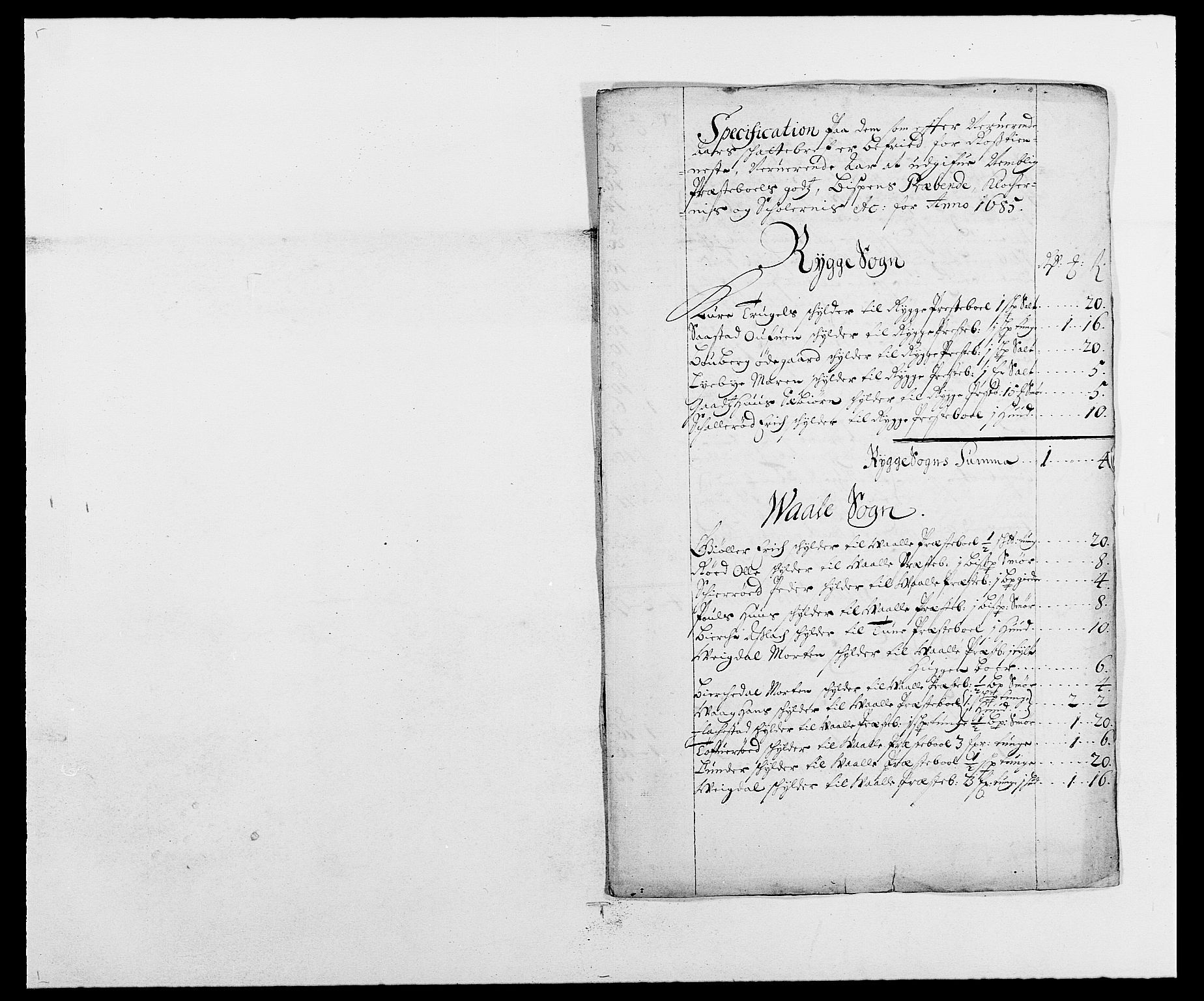 Rentekammeret inntil 1814, Reviderte regnskaper, Fogderegnskap, AV/RA-EA-4092/R02/L0105: Fogderegnskap Moss og Verne kloster, 1685-1687, p. 112