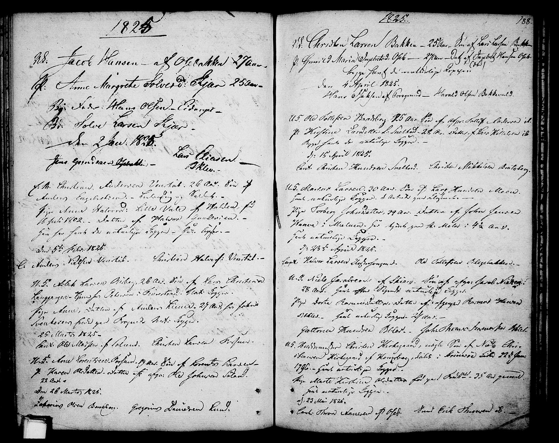 Gjerpen kirkebøker, SAKO/A-265/F/Fa/L0003: Parish register (official) no. I 3, 1796-1814, p. 188