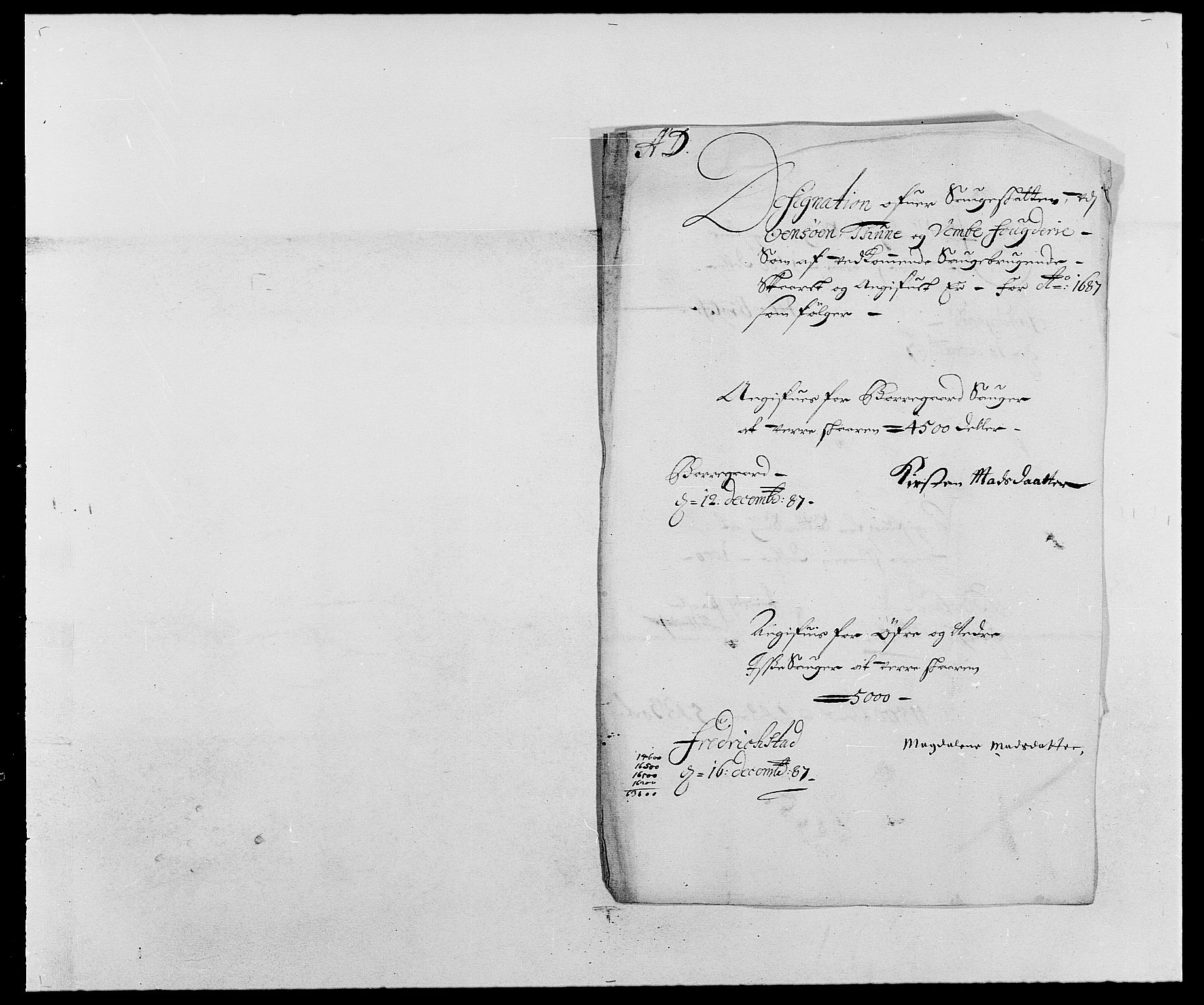 Rentekammeret inntil 1814, Reviderte regnskaper, Fogderegnskap, AV/RA-EA-4092/R03/L0117: Fogderegnskap Onsøy, Tune, Veme og Åbygge fogderi, 1684-1689, p. 117