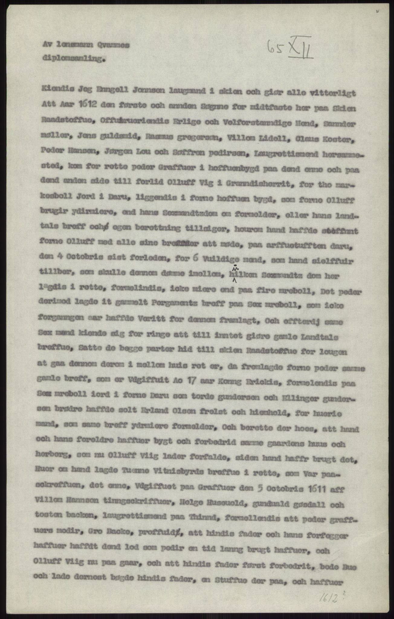 Samlinger til kildeutgivelse, Diplomavskriftsamlingen, AV/RA-EA-4053/H/Ha, p. 1883