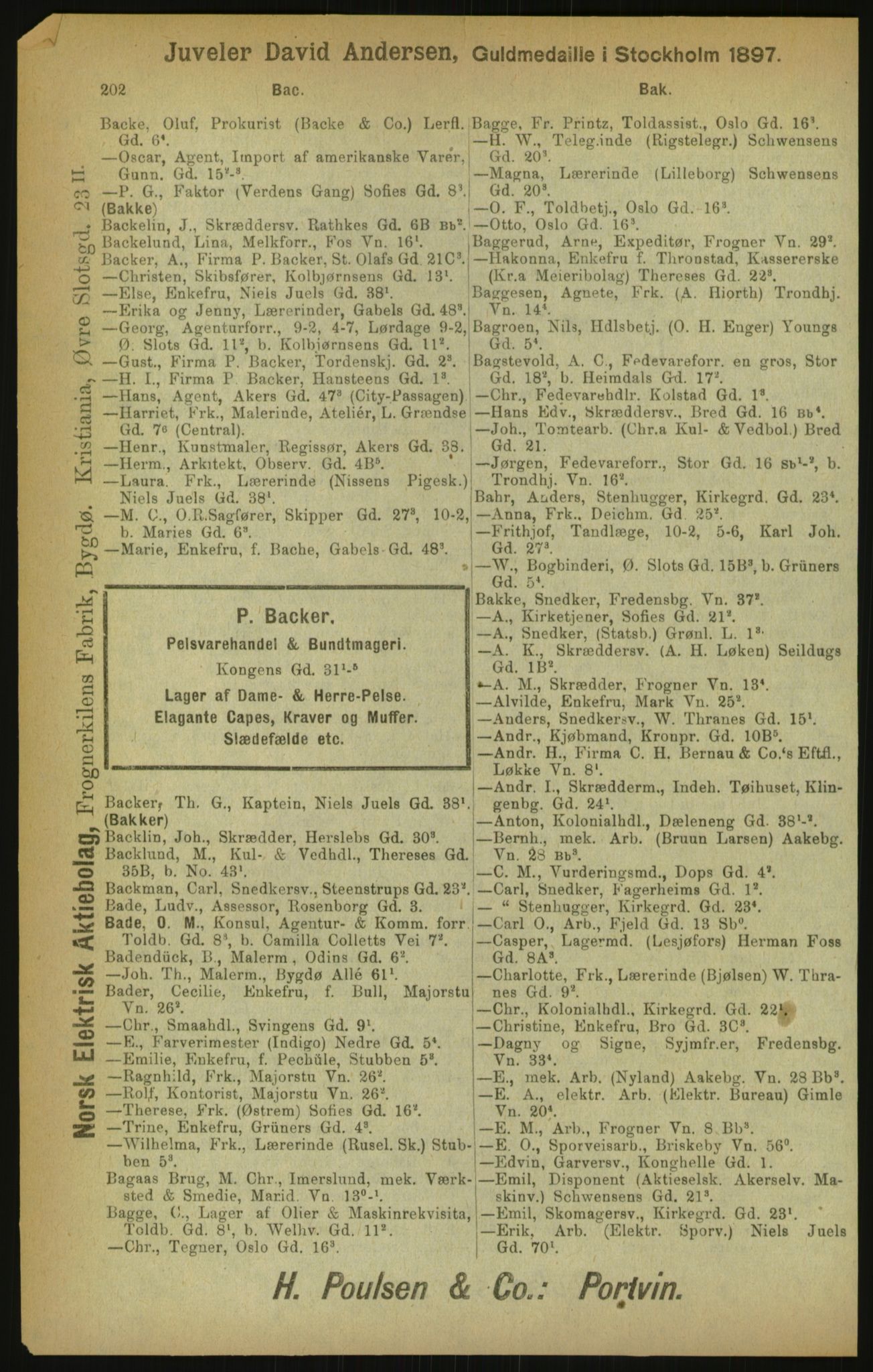 Kristiania/Oslo adressebok, PUBL/-, 1900, p. 202