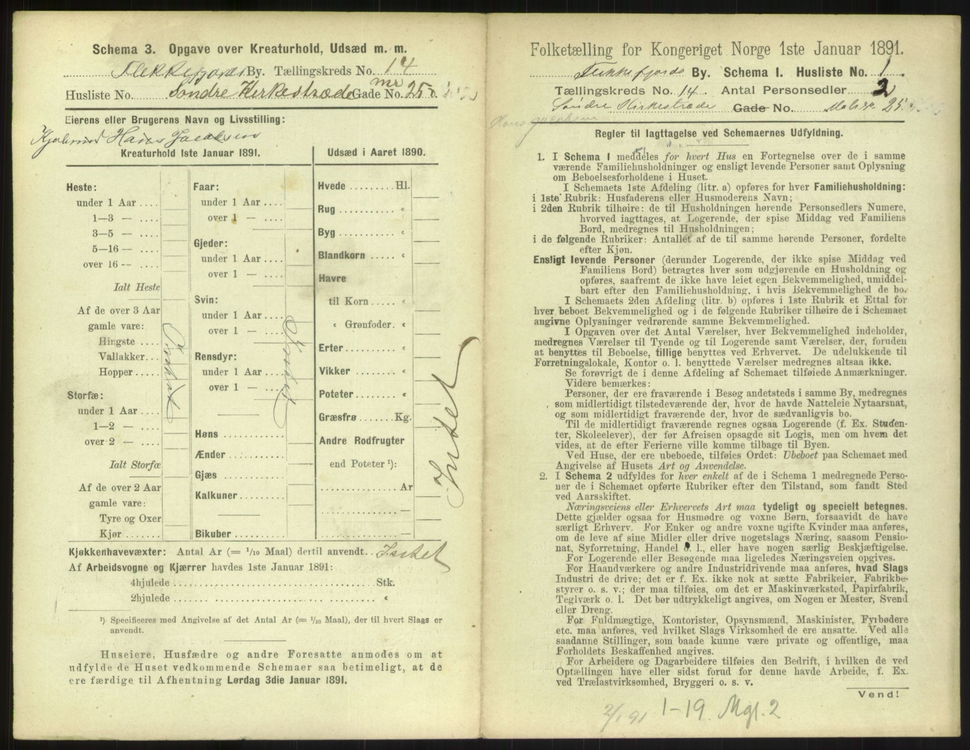 RA, 1891 census for 1004 Flekkefjord, 1891, p. 478