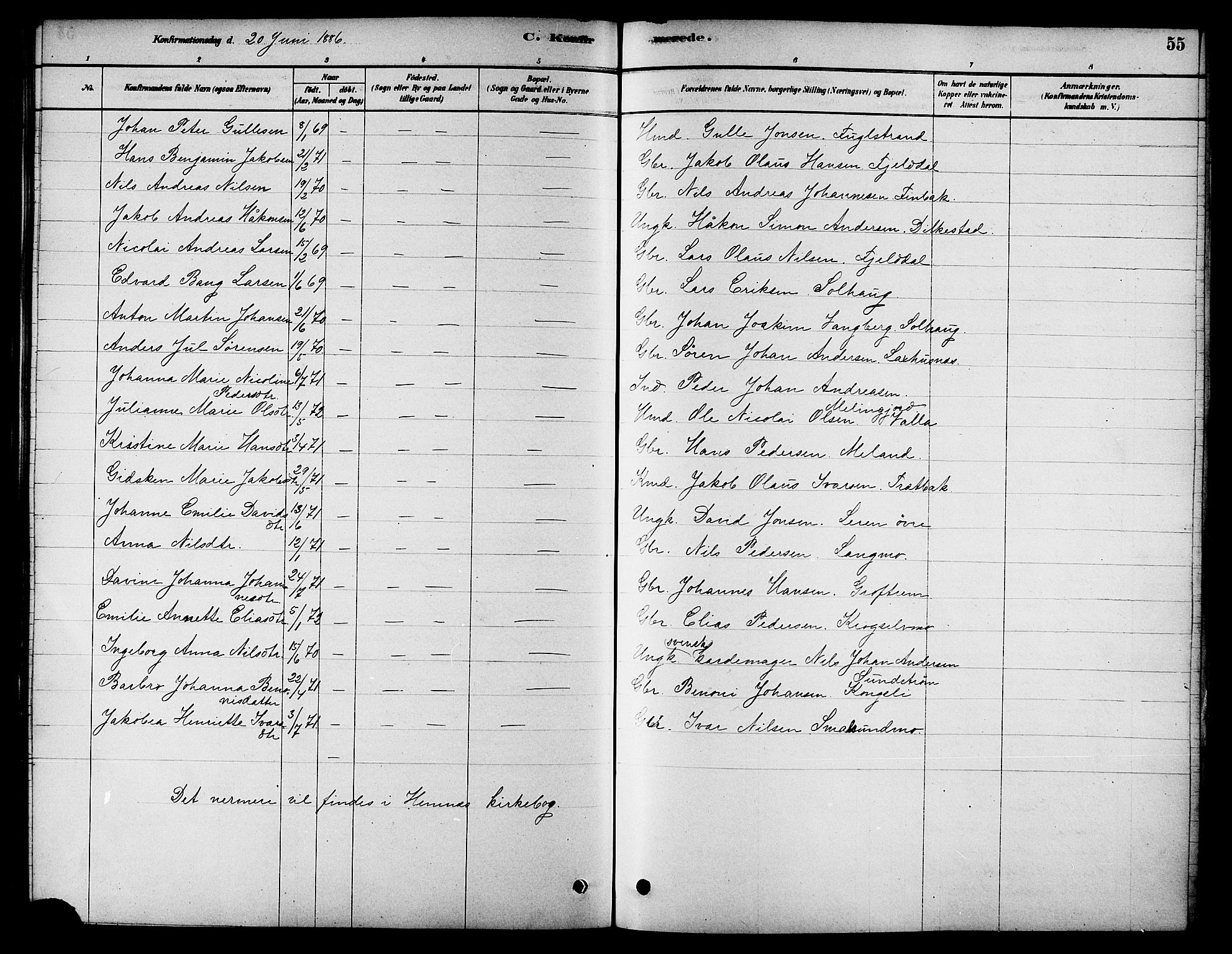 Ministerialprotokoller, klokkerbøker og fødselsregistre - Nordland, AV/SAT-A-1459/826/L0379: Parish register (official) no. 826A02, 1878-1895, p. 55