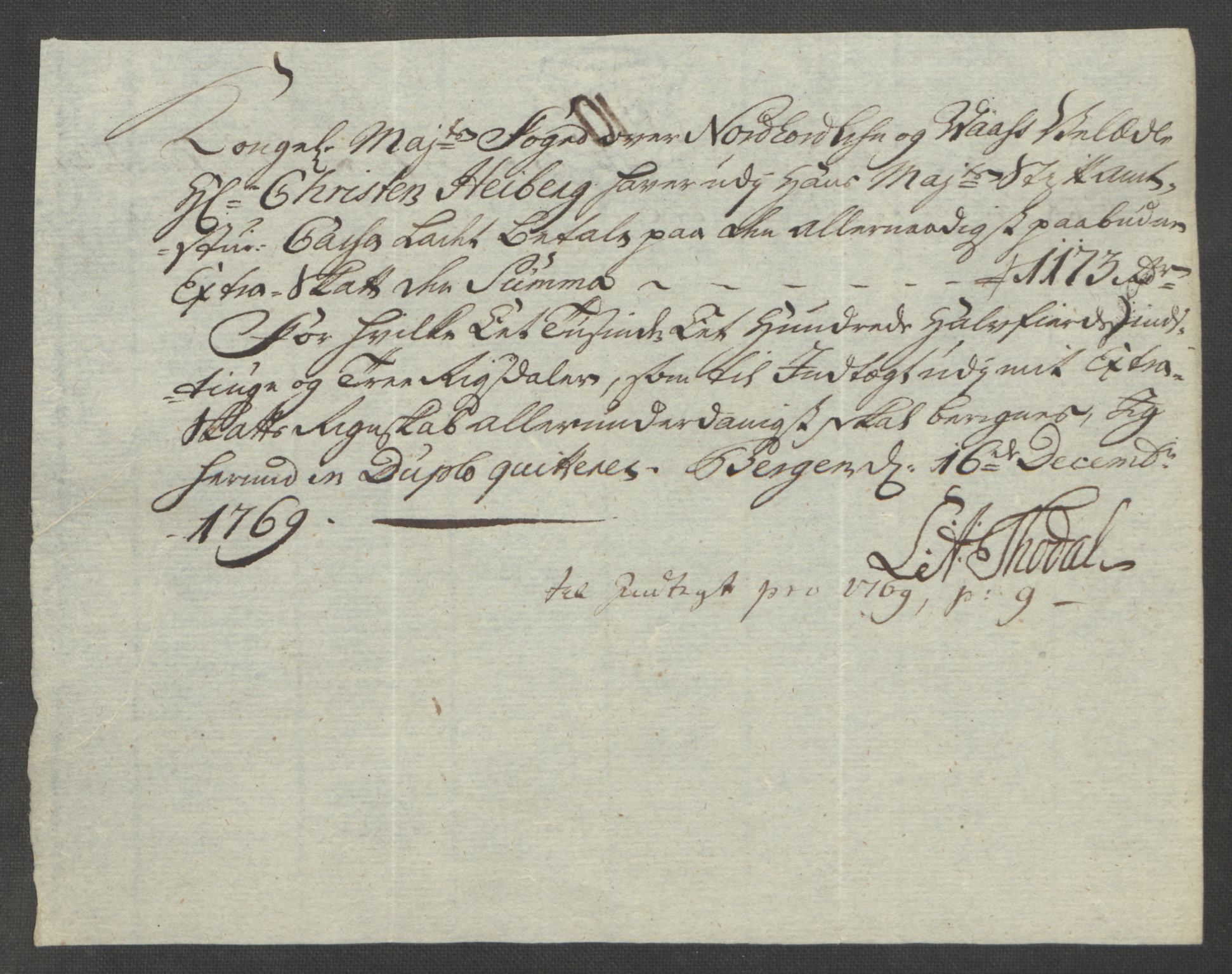 Rentekammeret inntil 1814, Reviderte regnskaper, Fogderegnskap, RA/EA-4092/R51/L3303: Ekstraskatten Nordhordland og Voss, 1762-1772, p. 374