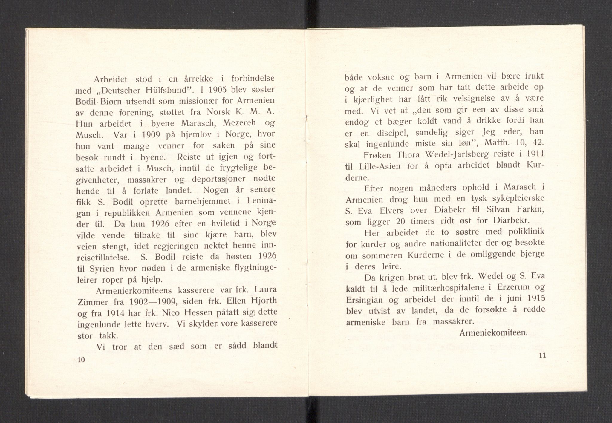 Kvinnelige Misjonsarbeidere, AV/RA-PA-0699/F/Fa/L0001/0008: -- / Trykte beretninger. 10-, 20, 25, og 30-årsjubileum, 1902-1932