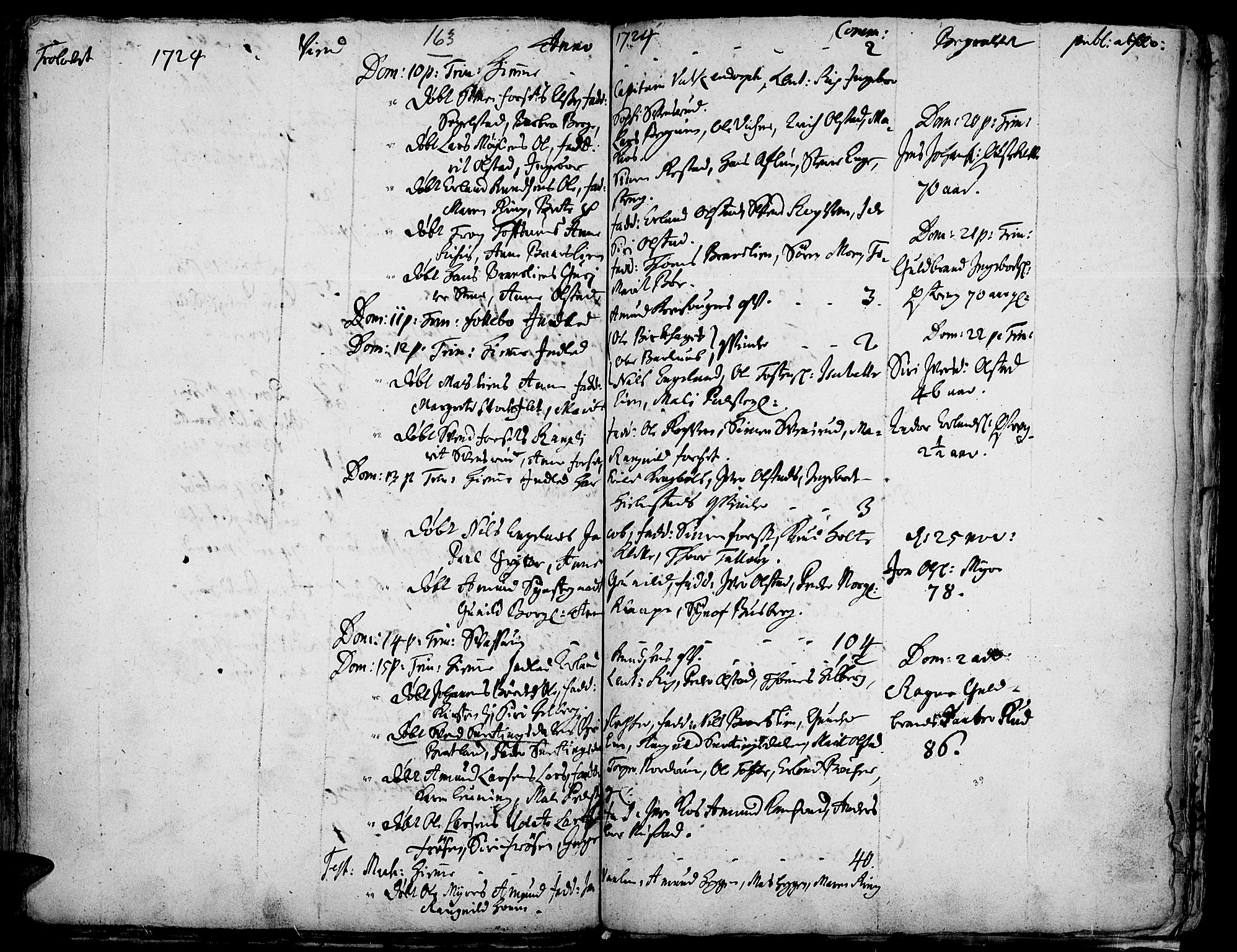 Gausdal prestekontor, AV/SAH-PREST-090/H/Ha/Haa/L0001: Parish register (official) no. 1, 1693-1728, p. 163