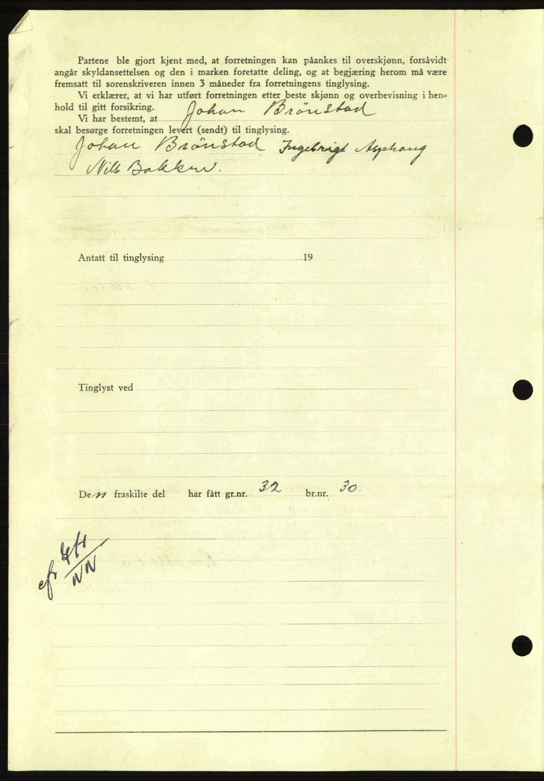 Nordmøre sorenskriveri, AV/SAT-A-4132/1/2/2Ca: Mortgage book no. A93, 1942-1942, Diary no: : 2022/1942