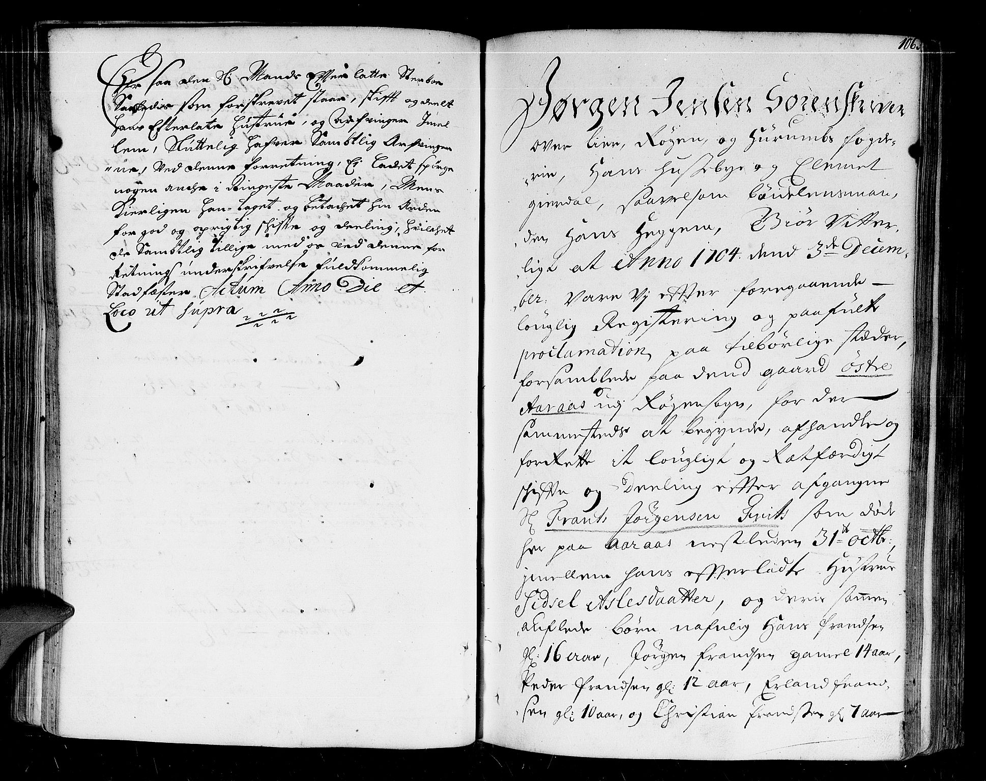 Lier, Røyken og Hurum sorenskriveri, SAKO/A-89/H/Hc/L0001: Skifteprotokoll, 1701-1708, p. 105b-106a