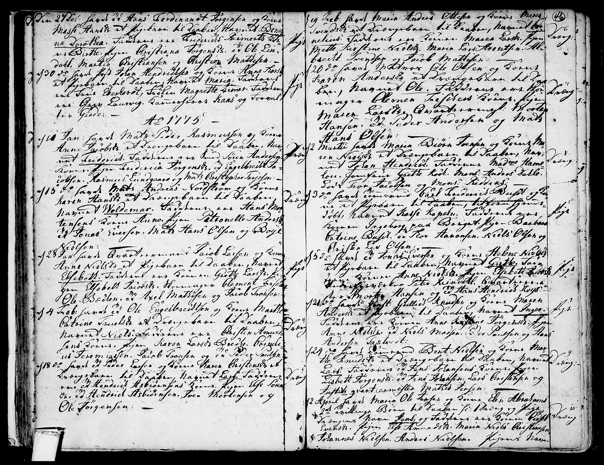 Stavern kirkebøker, SAKO/A-318/F/Fa/L0001: Parish register (official) no. 1, 1756-1782, p. 46