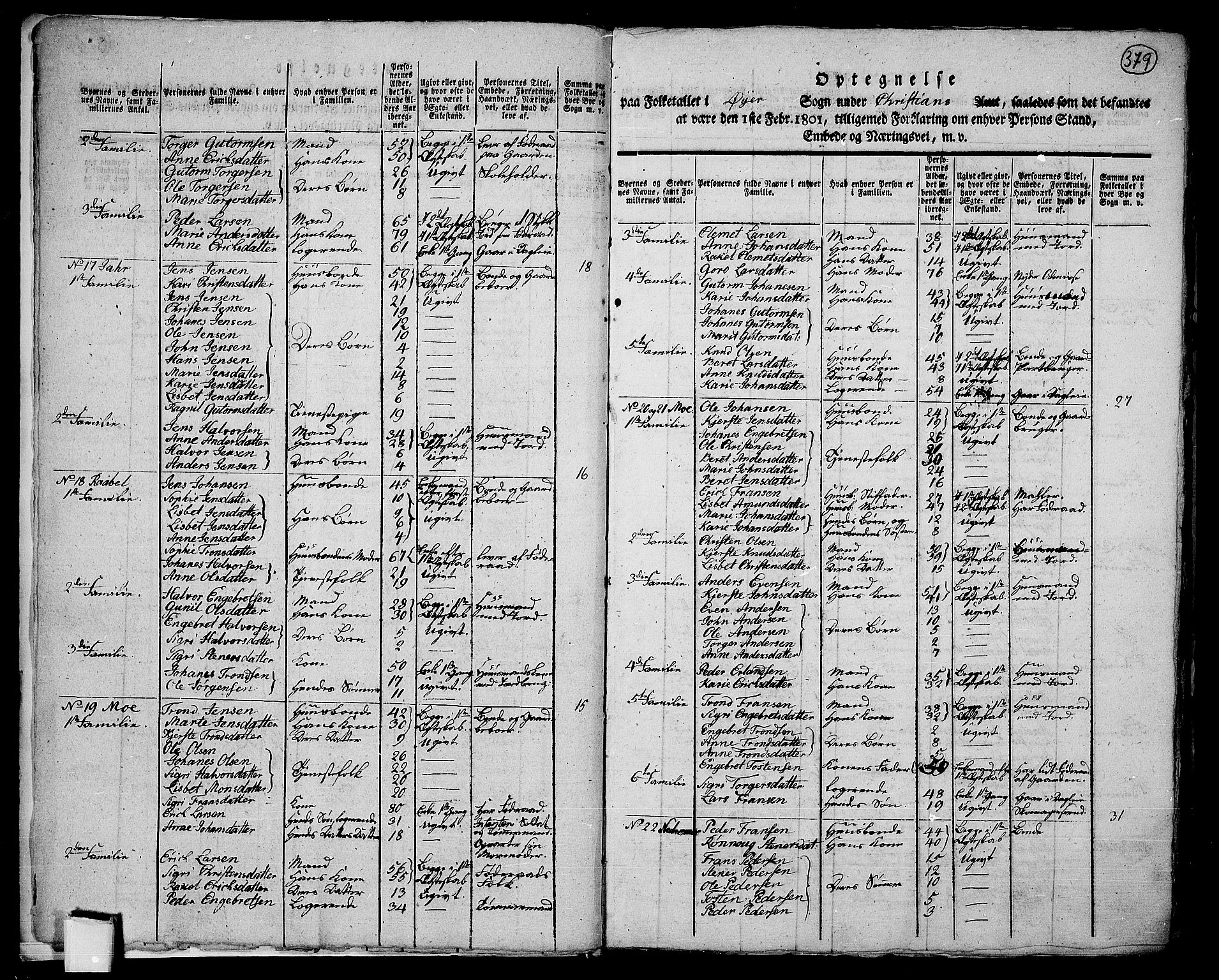 RA, 1801 census for 0521P Øyer, 1801, p. 378b-379a