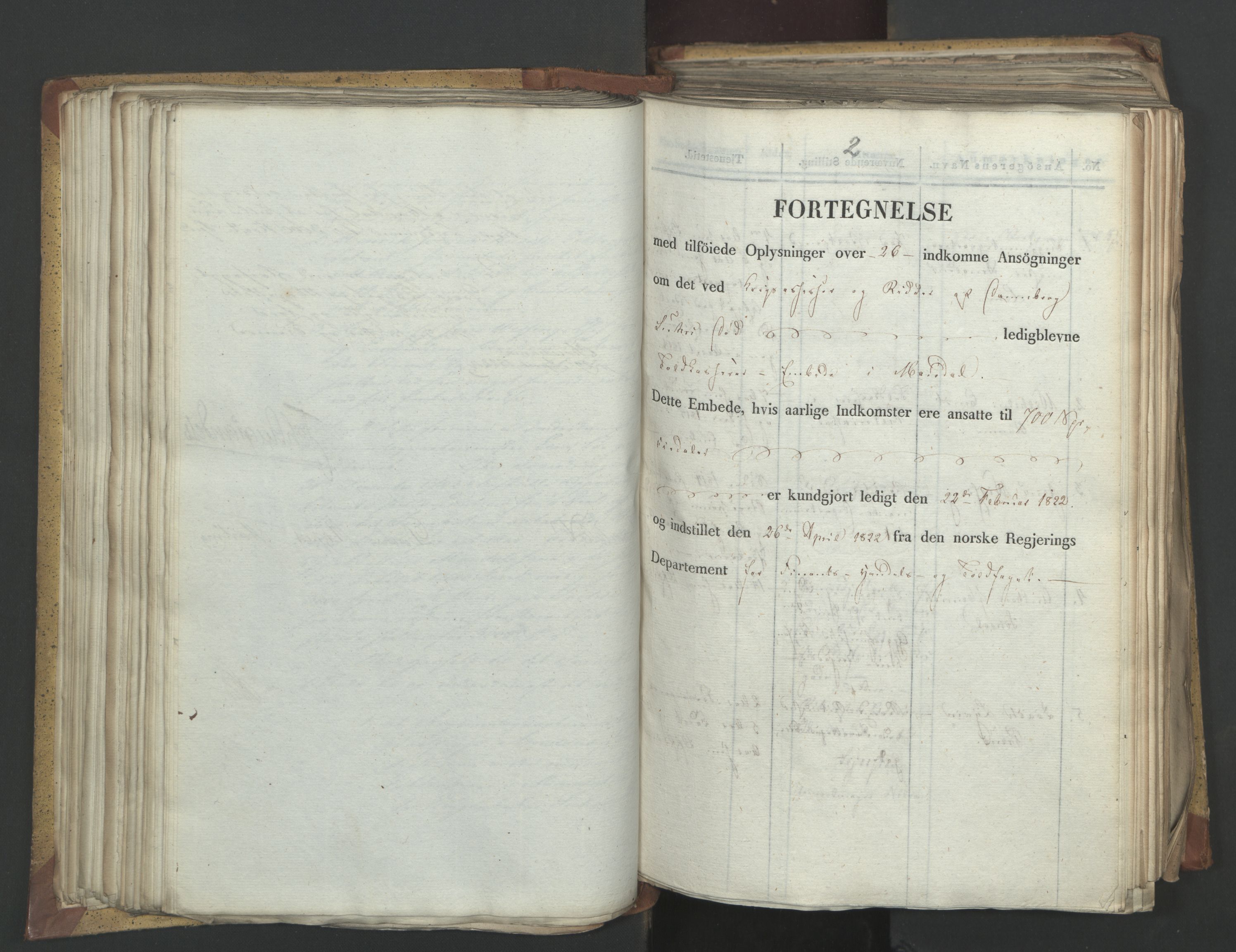 Statsrådsavdelingen i Stockholm, AV/RA-S-1003/D/Da/L0030: Regjeringsinnstillinger nr. 5800-5931, 1822, p. 159